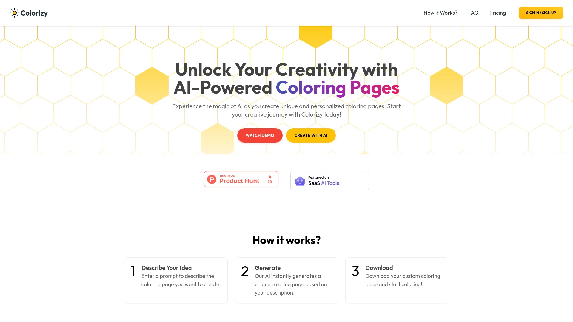 Colorizy website preview