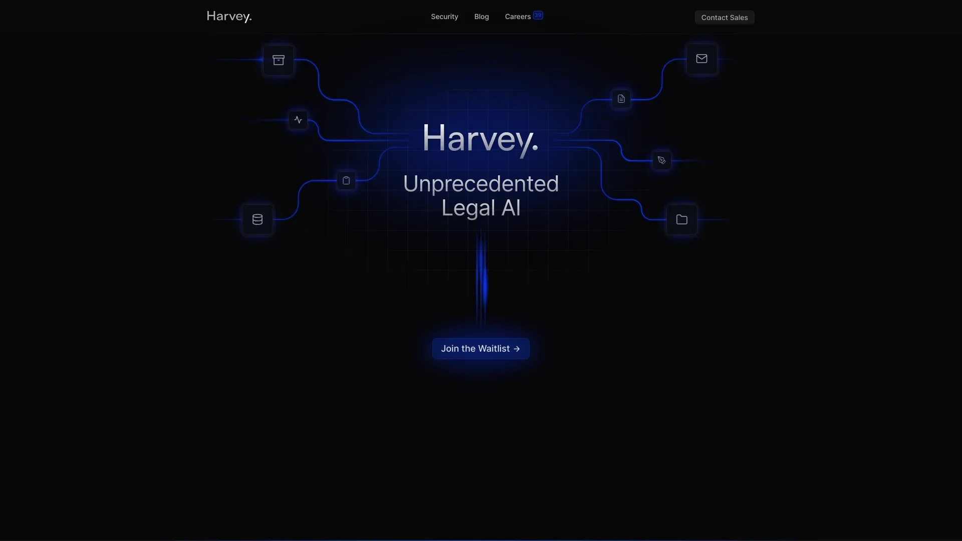 Harvey | Generative AI for Elite Law Firms website preview