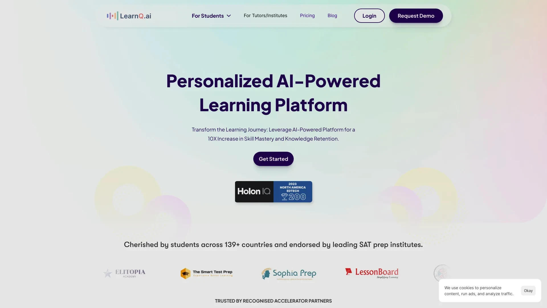 LearnQ.ai website preview