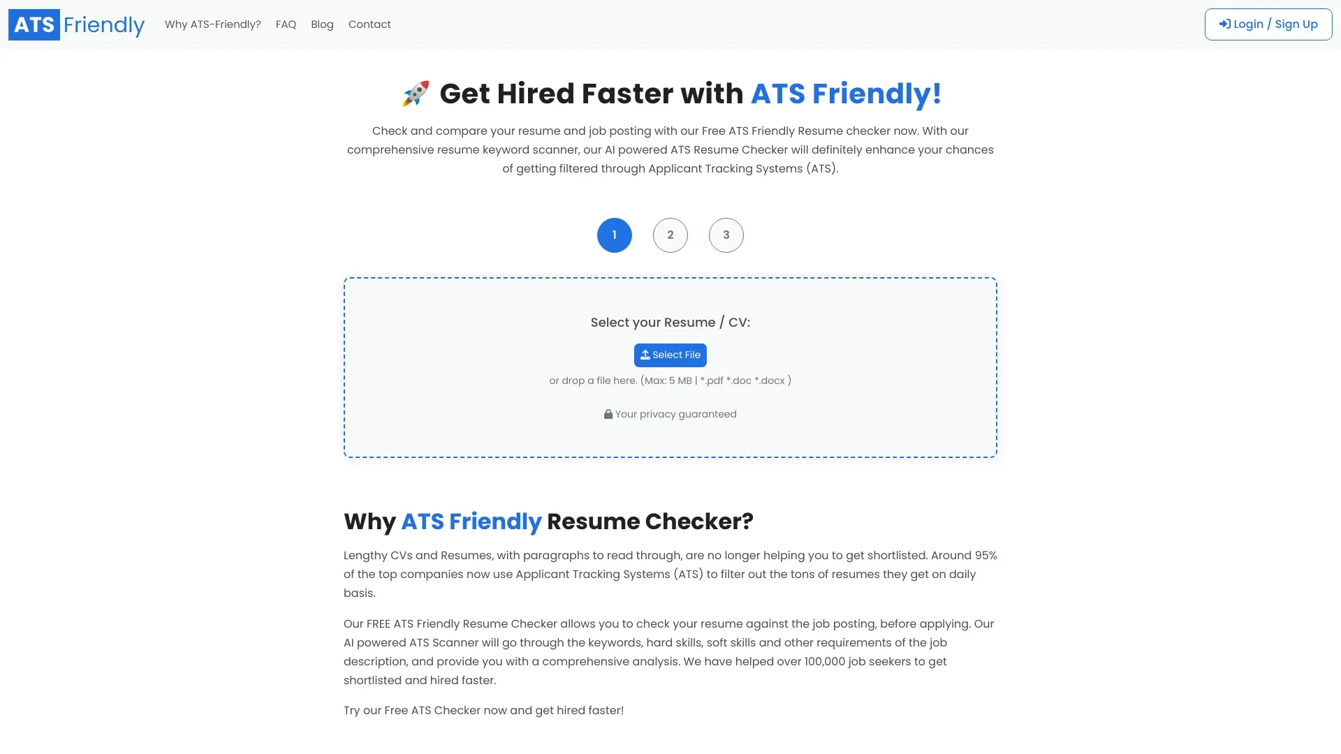 ATSFriendly.com website preview