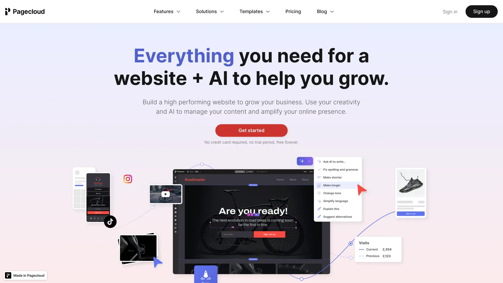 Pagecloud Website Builder website preview