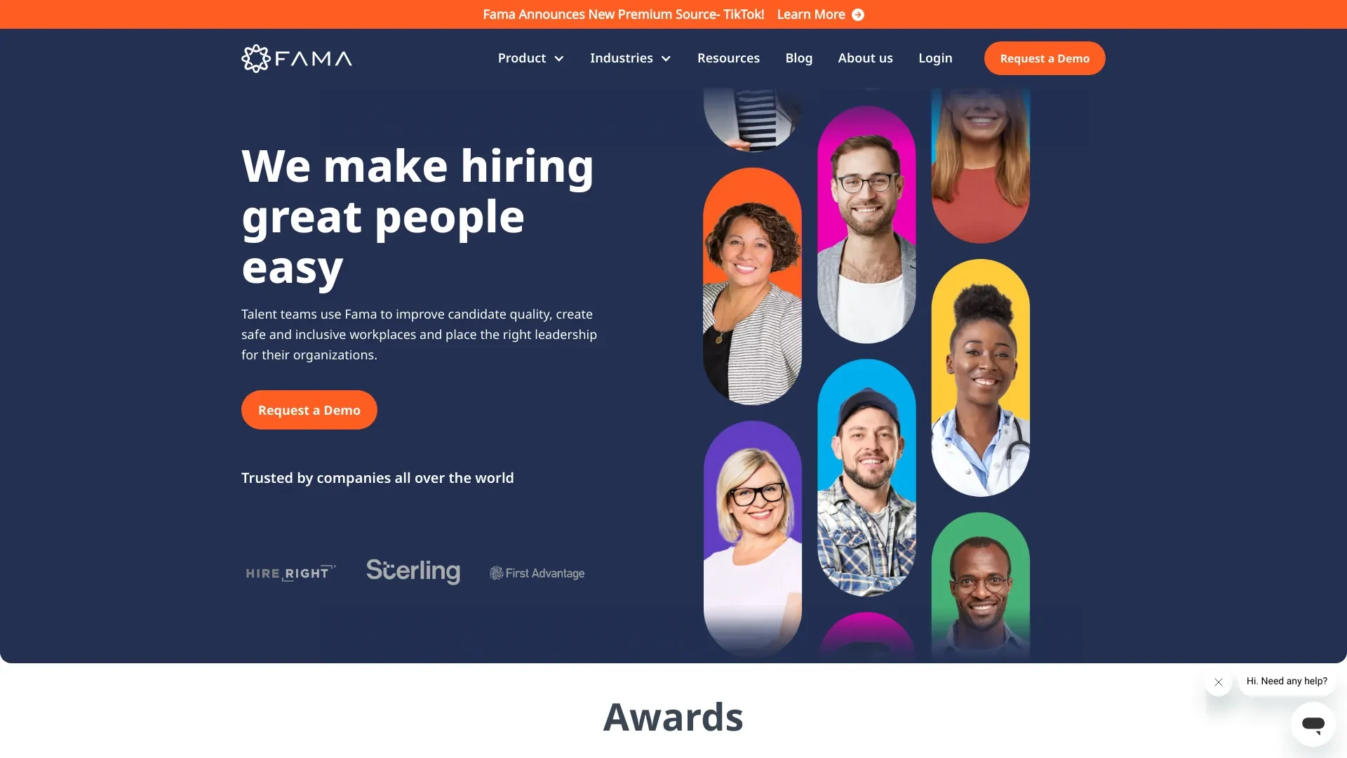 Fama website preview