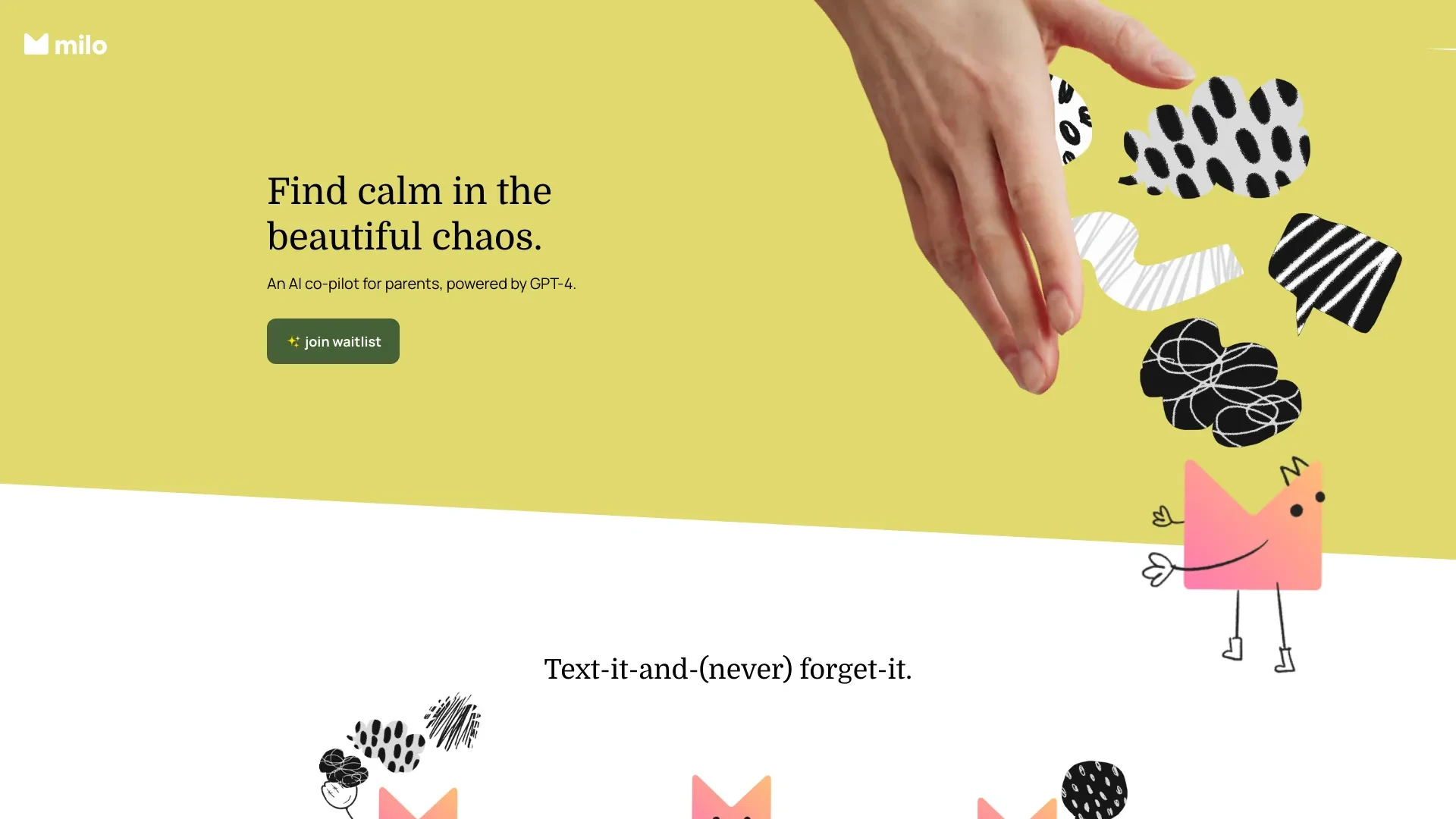 Milo website preview