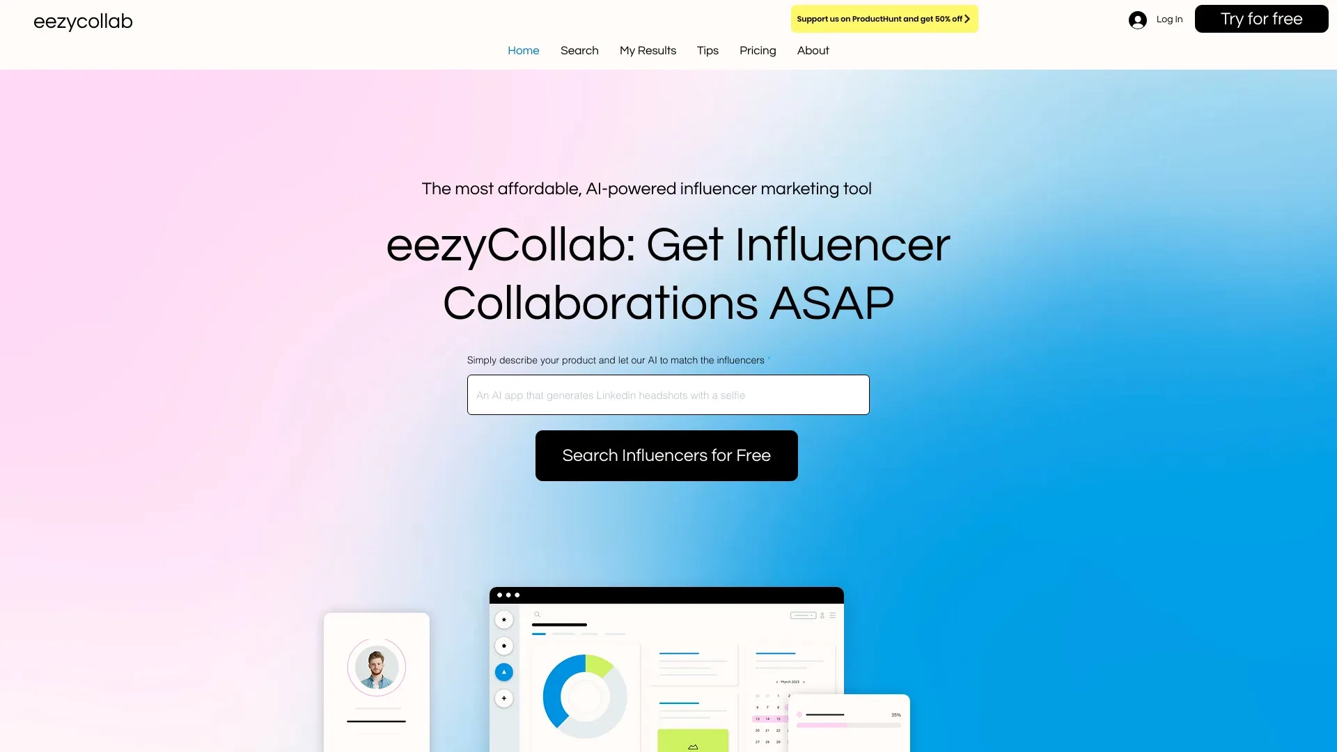 eezyCollab website preview