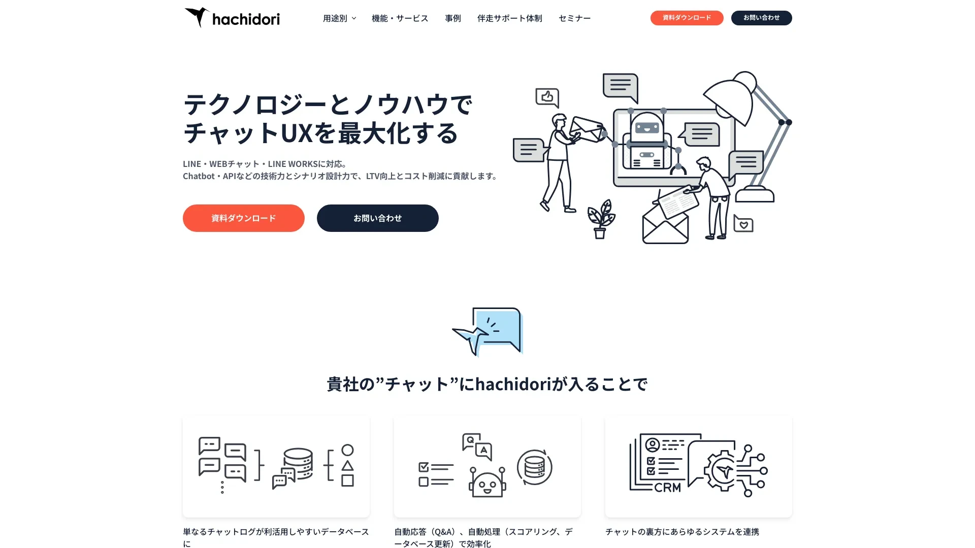 Hachidori website preview