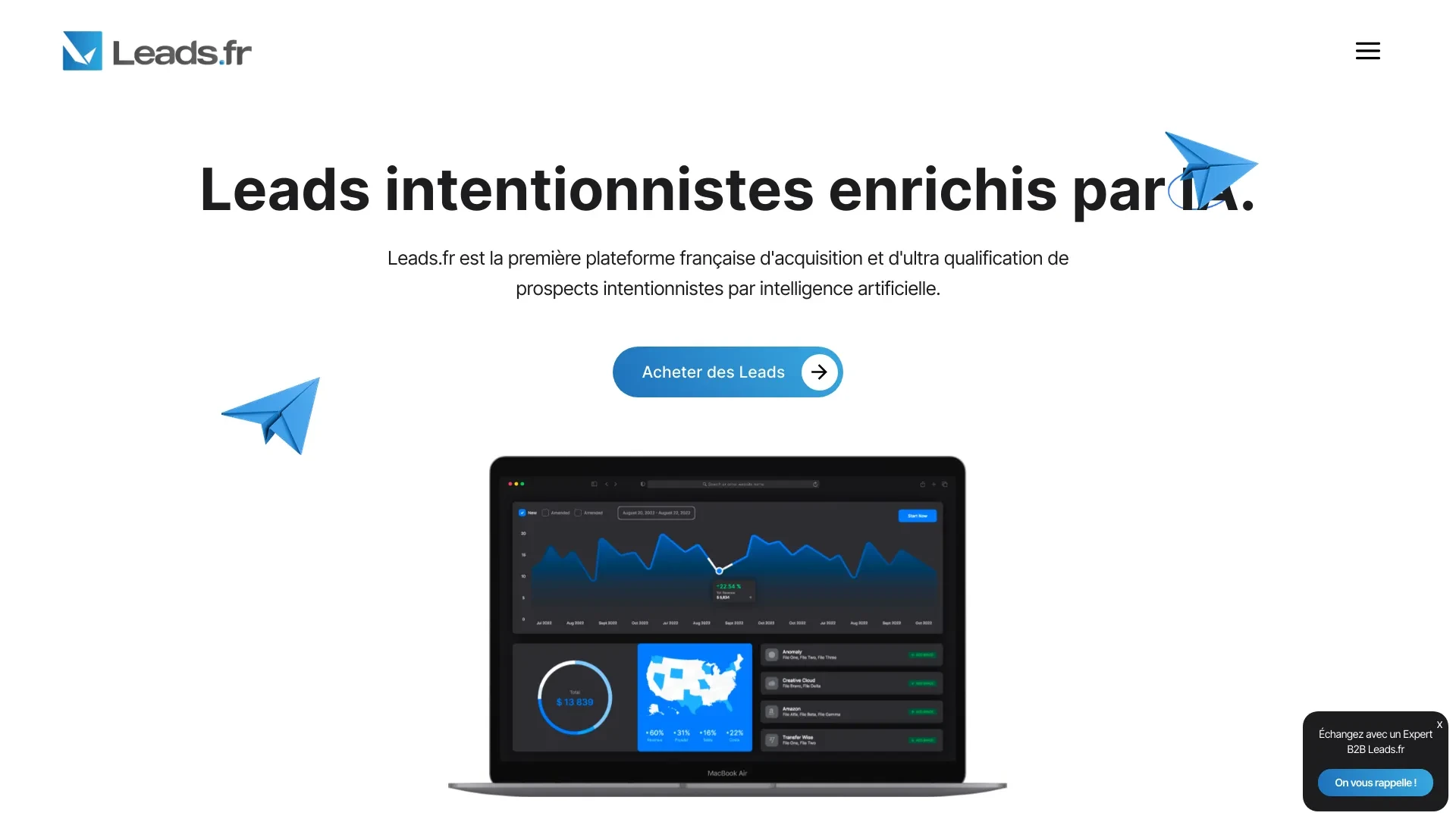 Leads.fr website preview