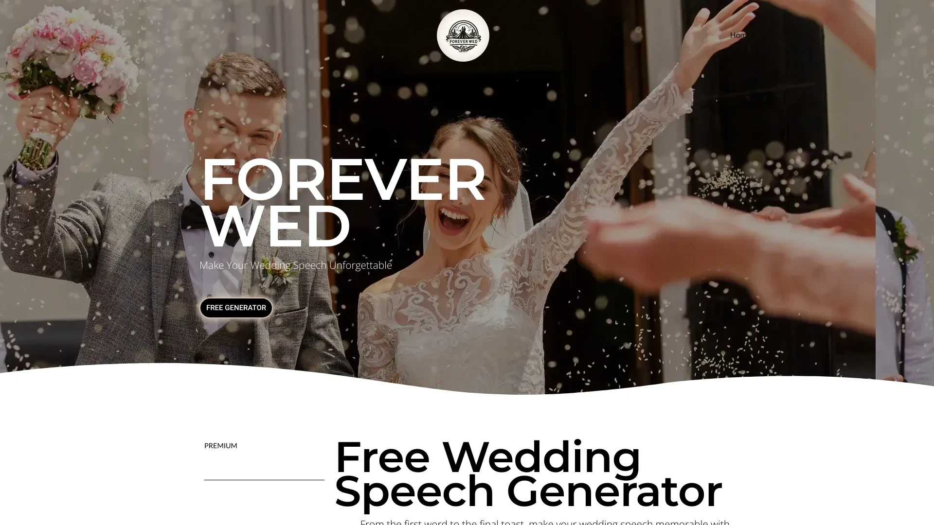 Forever Wed website preview