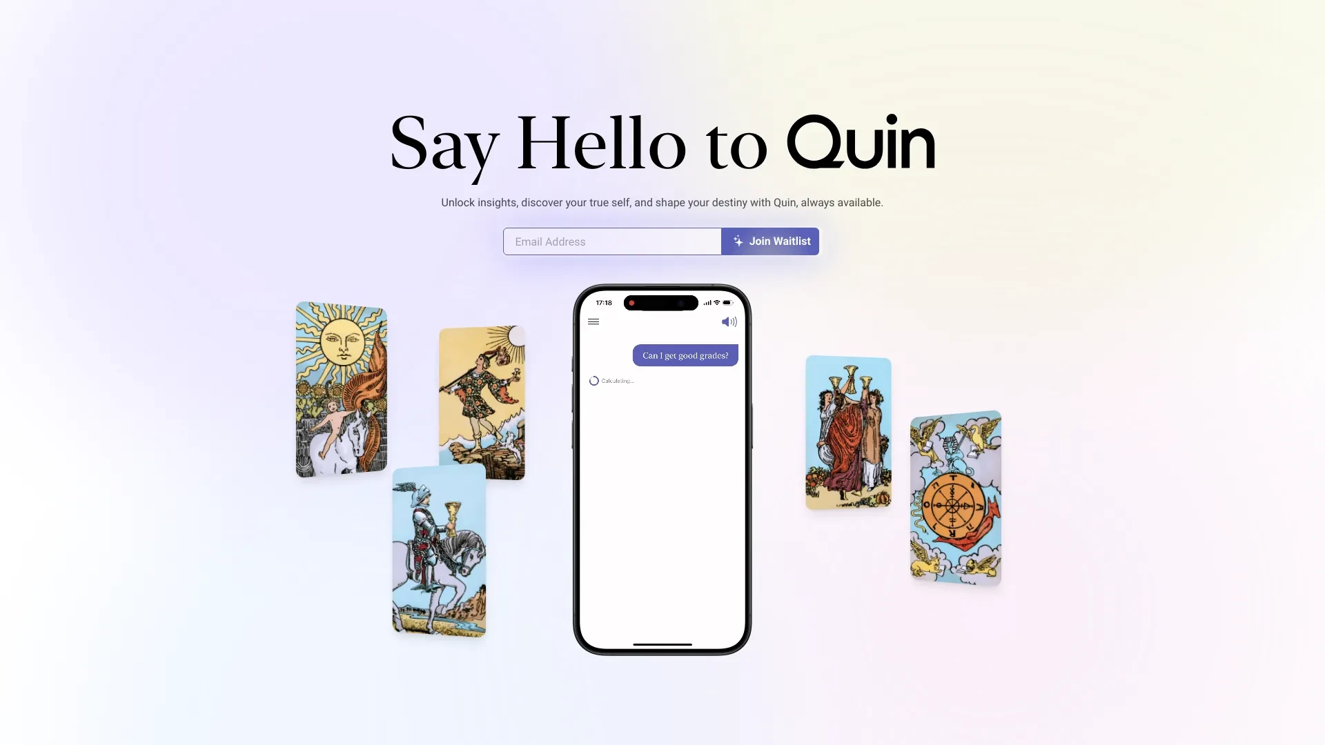 Quin website preview