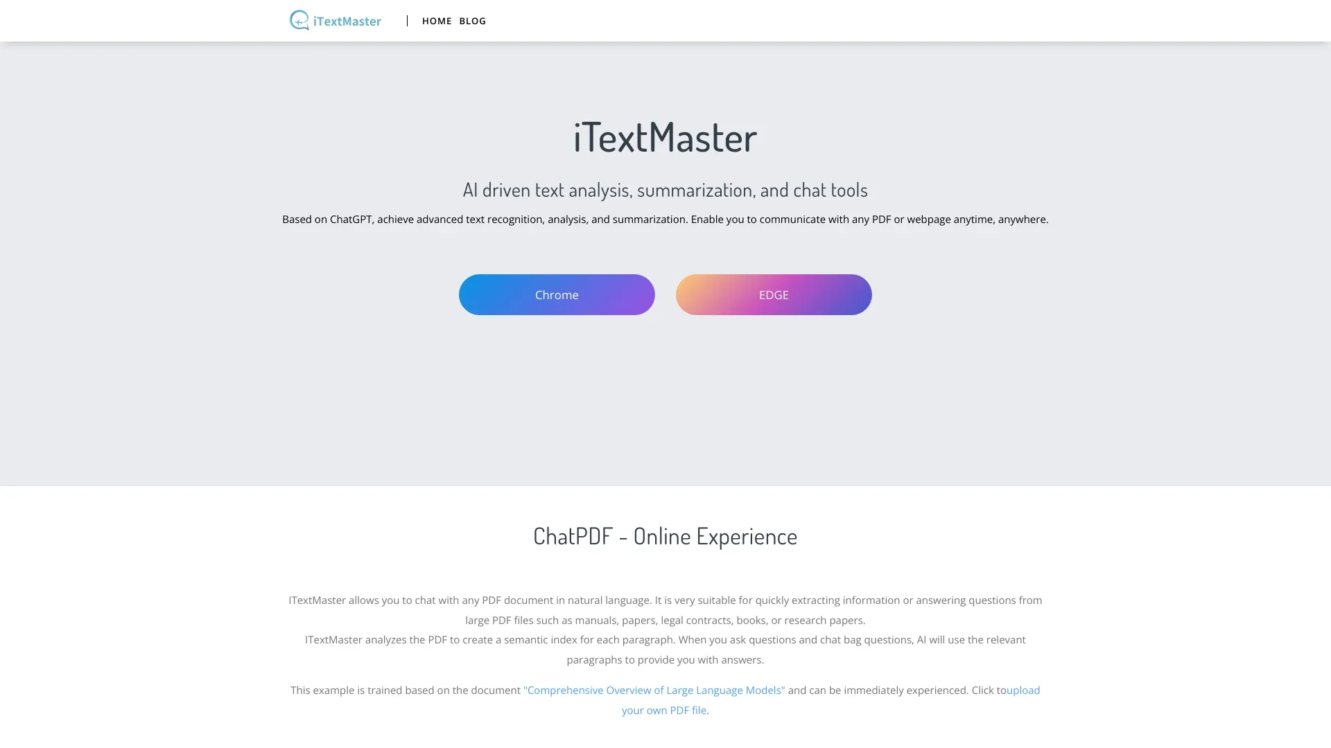 iTextMaster website preview