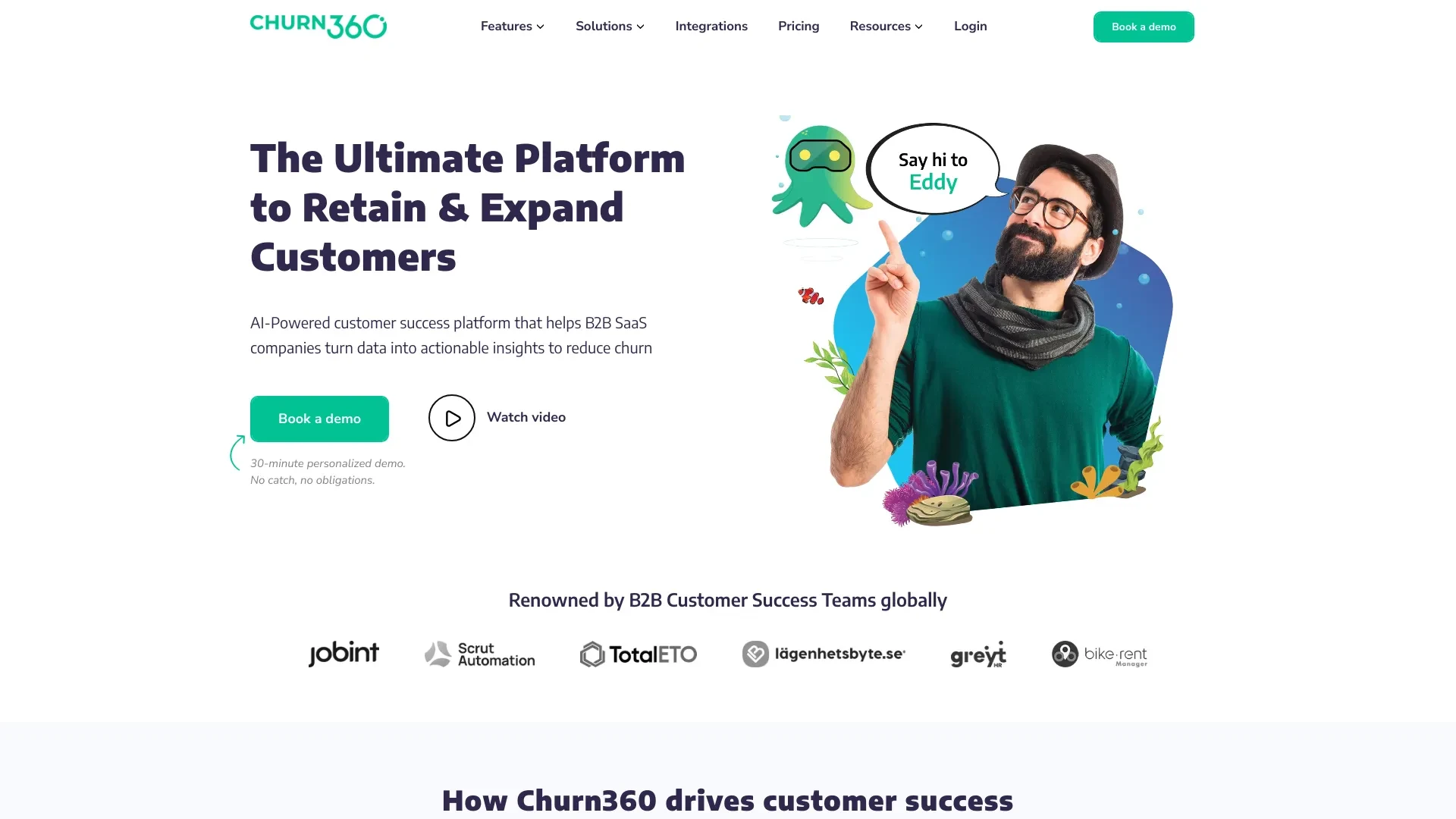 Churn360 website preview