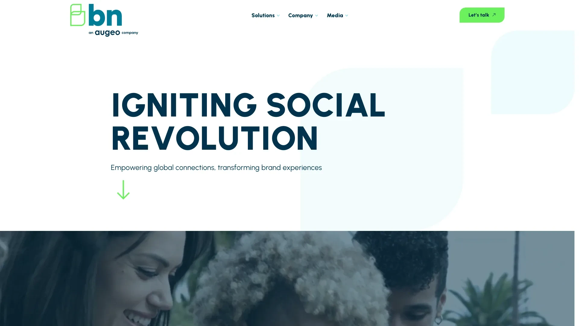 BN | Global Social Activation Technologies website preview
