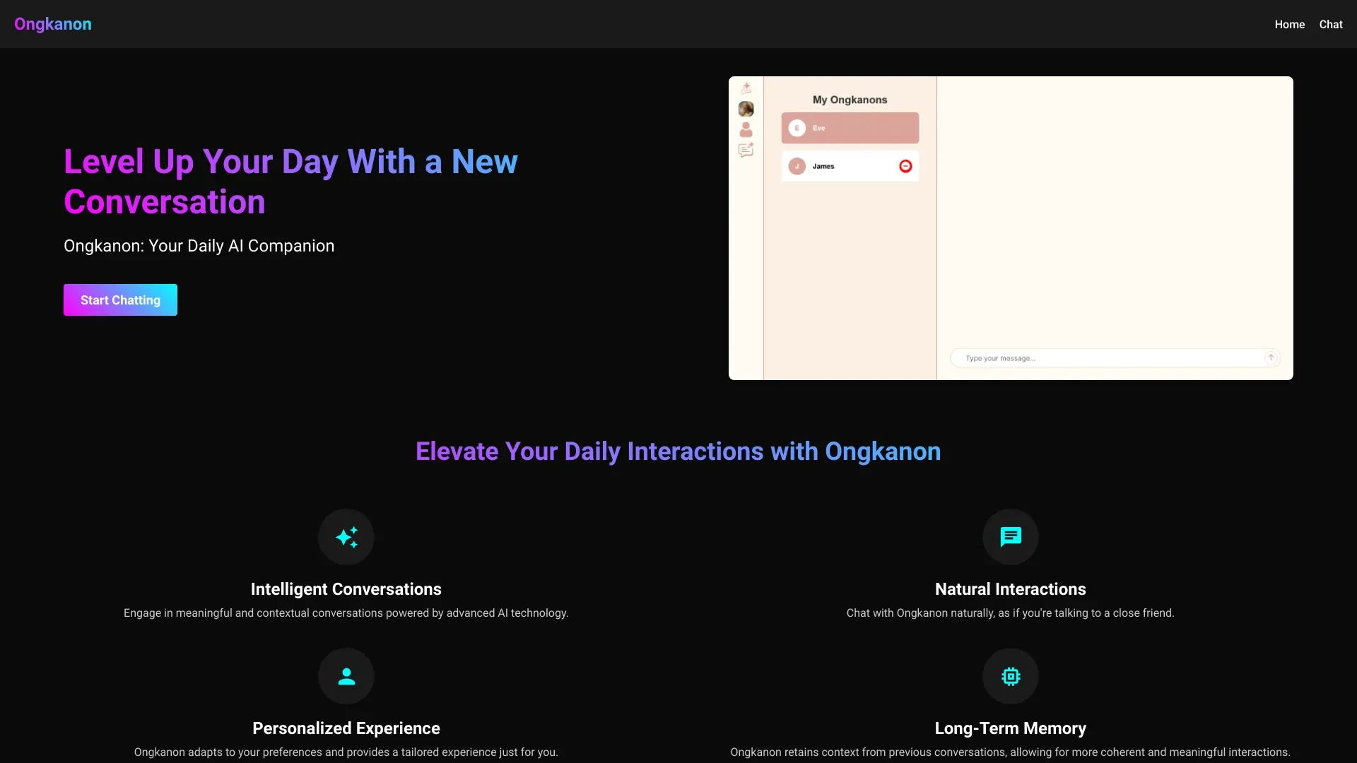 Ongkanon website preview