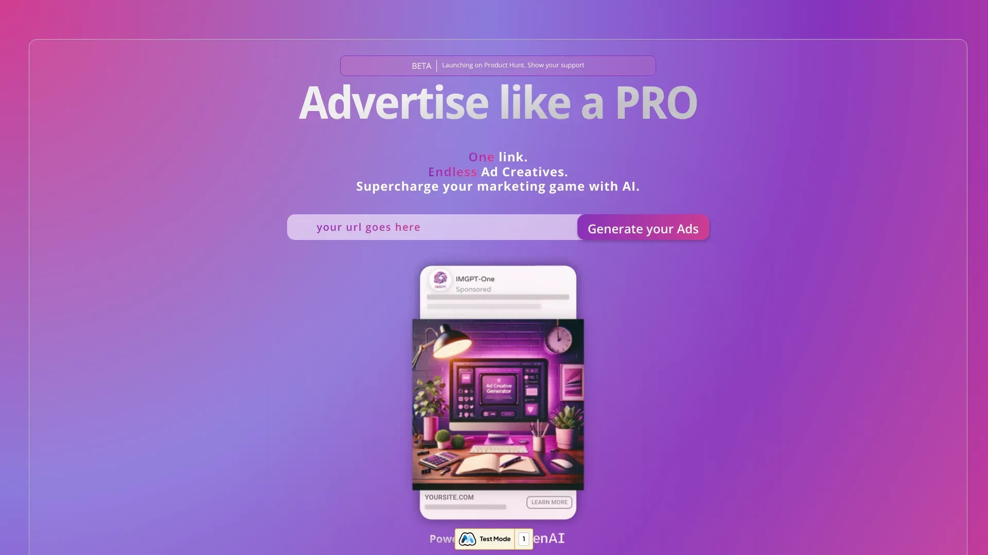IMGPT website preview