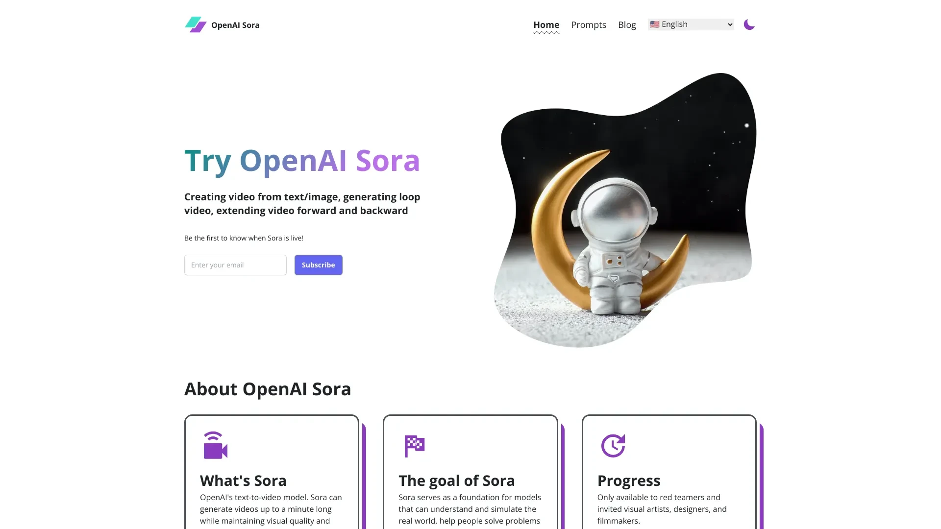 OpenAI Sora website preview