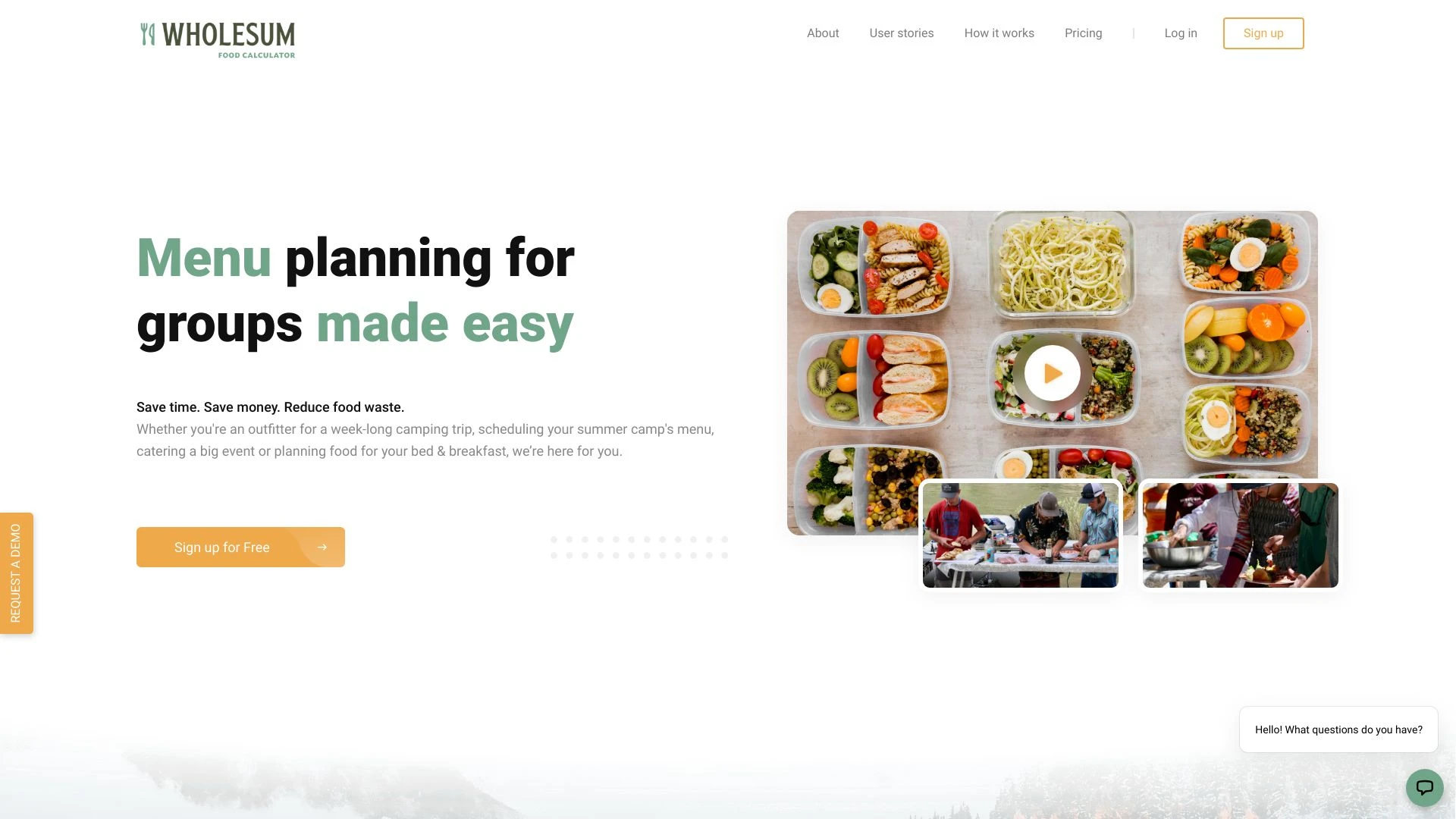Wholesum website preview