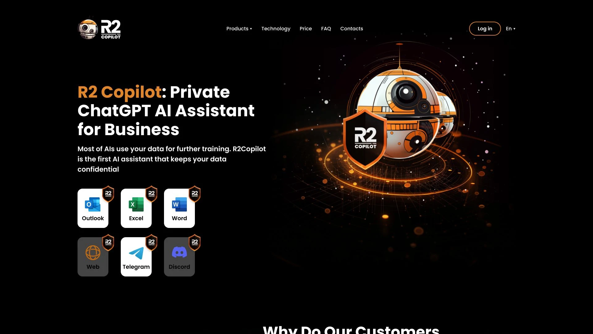 R2 Copilot website preview