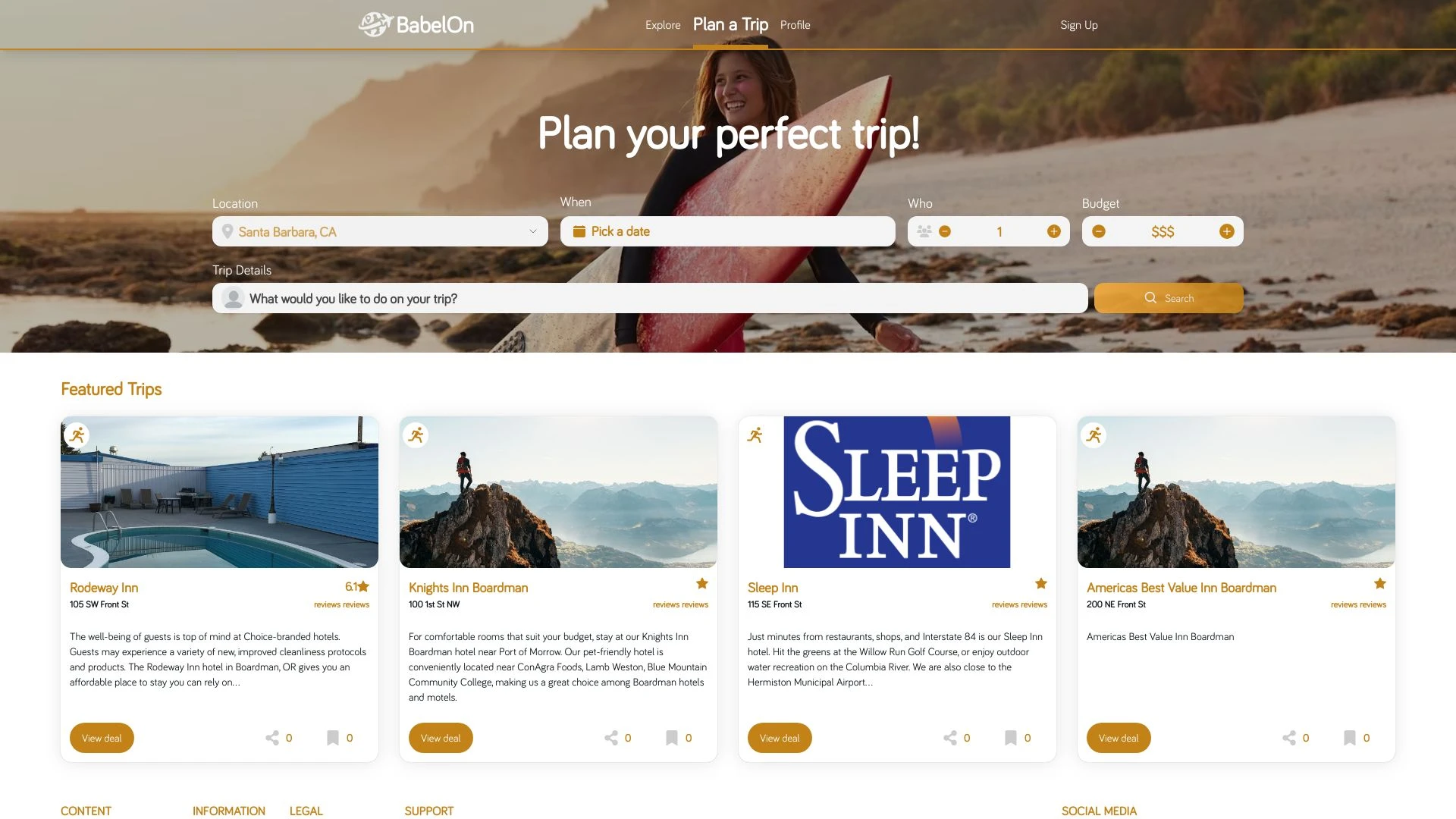 BabelOn website preview
