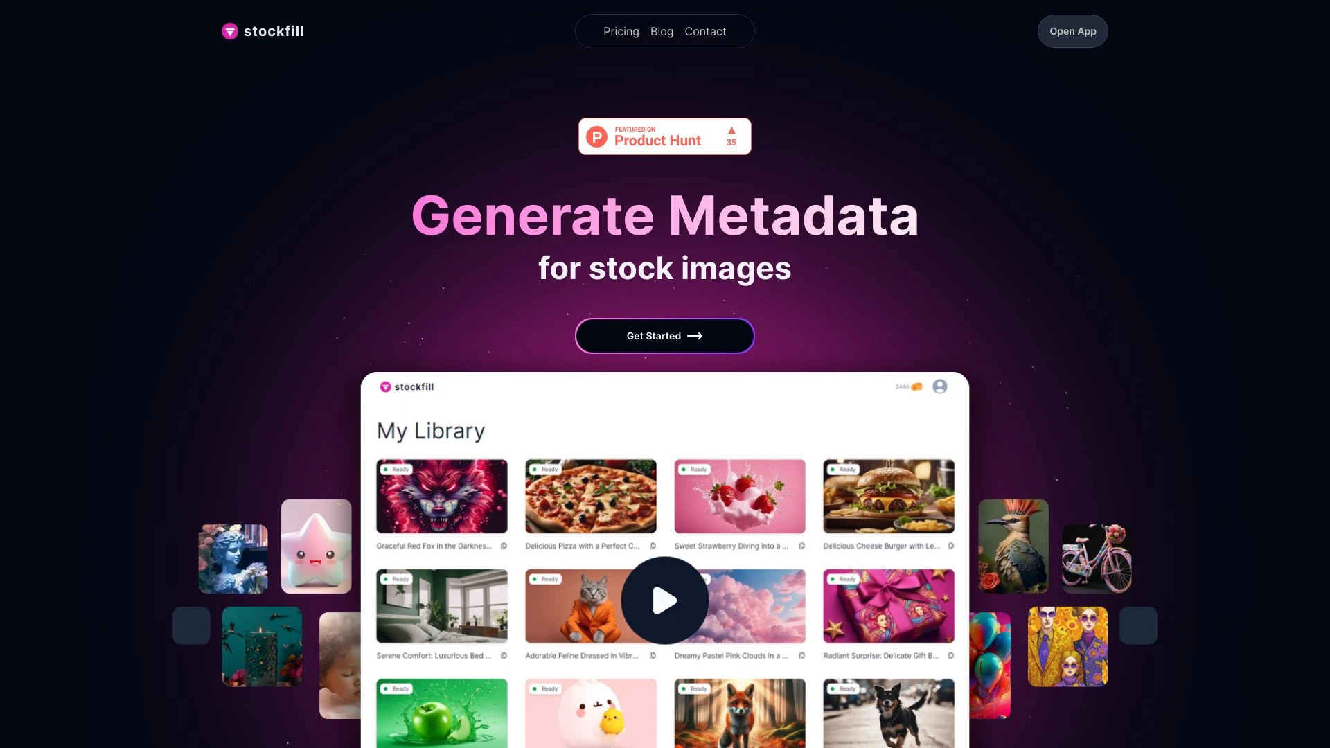 Stockfill website preview