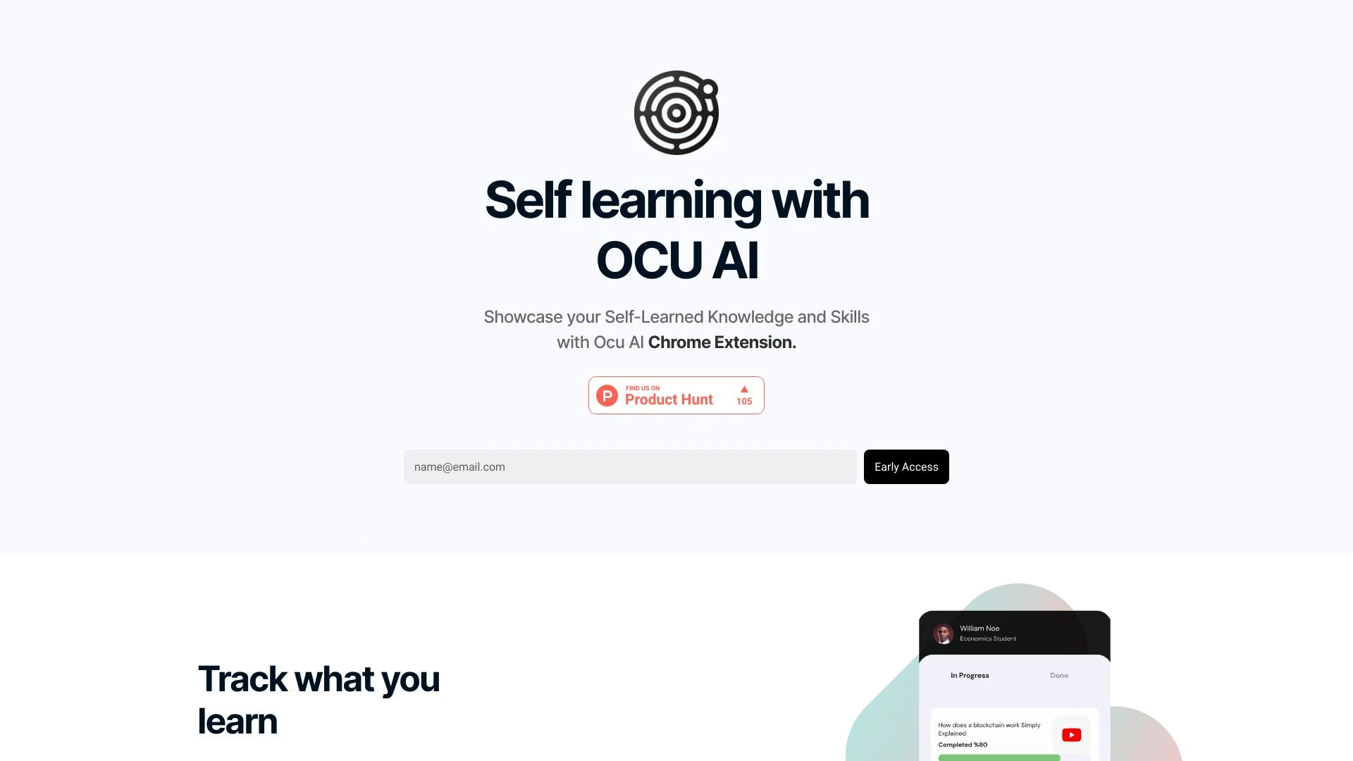 OCU AI website preview