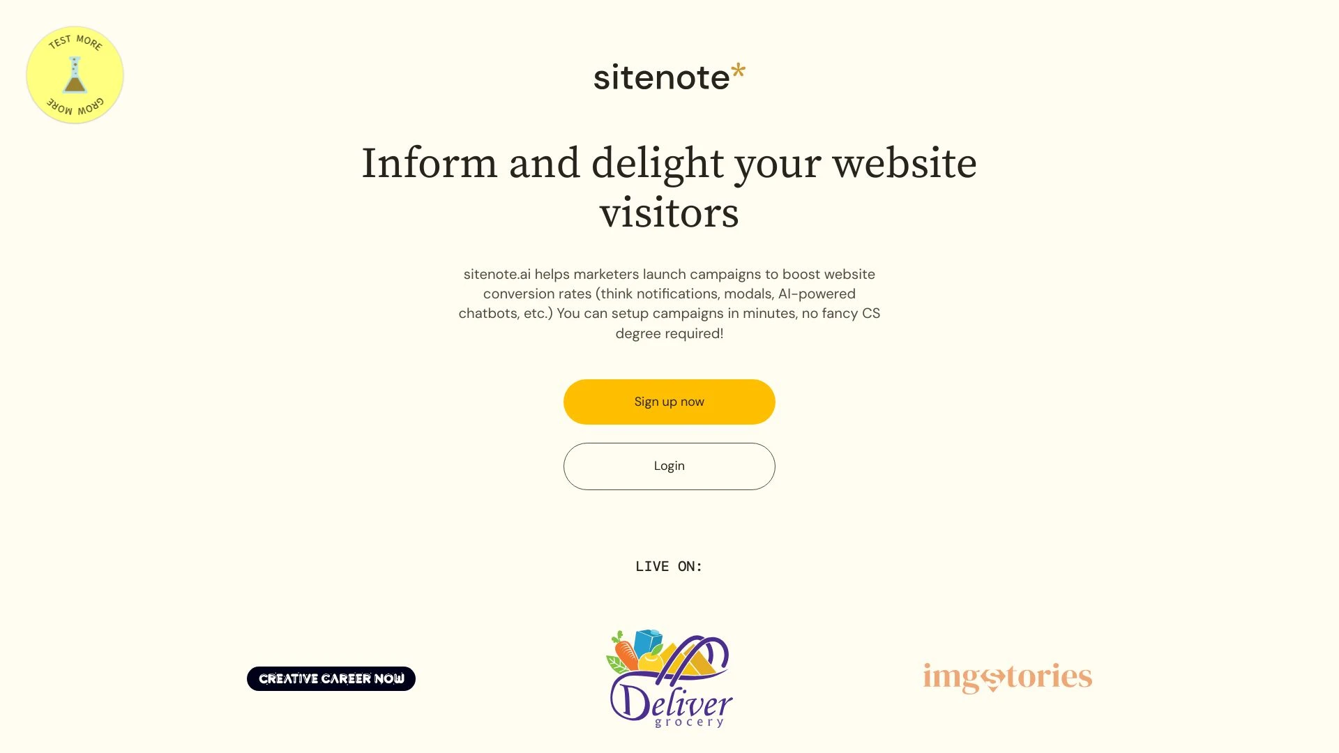 sitenote website preview