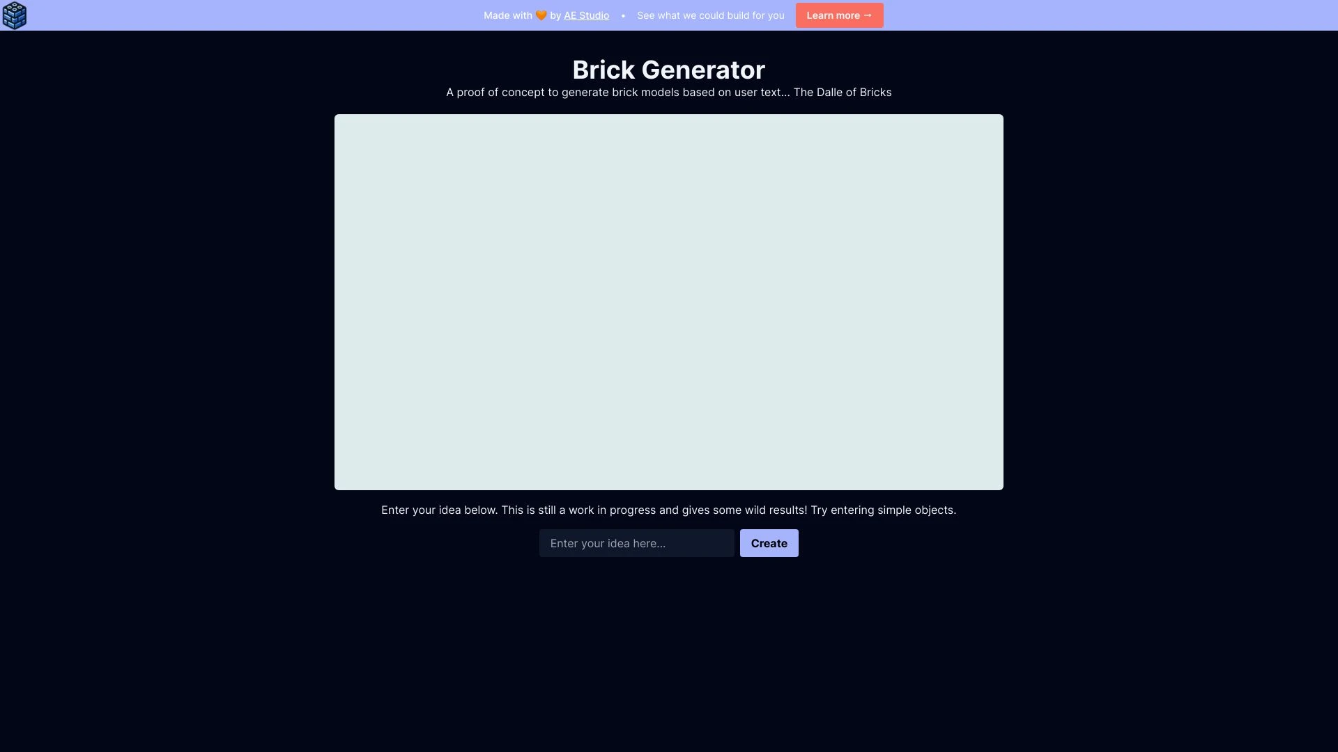 Brick Generator website preview