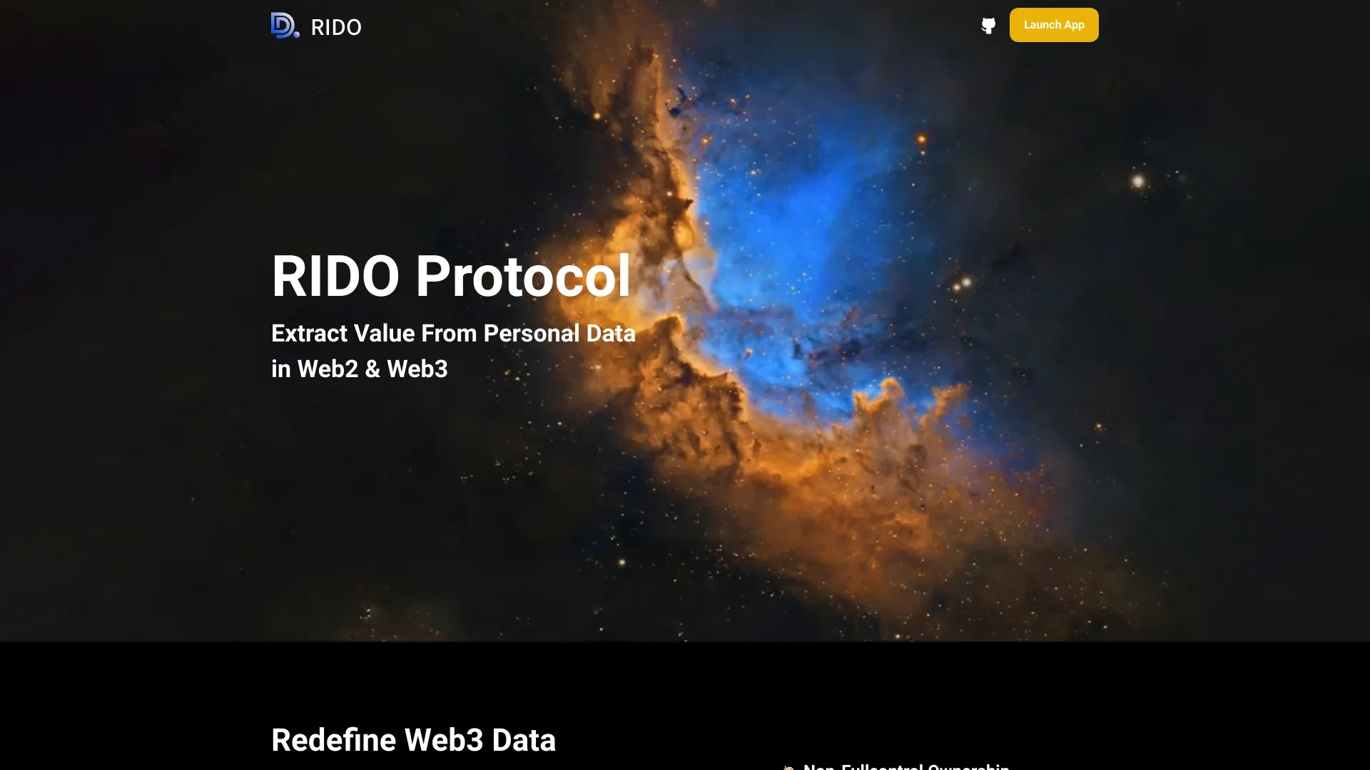 RIDO Protocol website preview