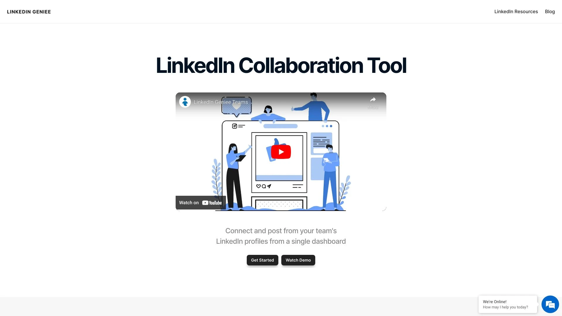 LinkedIn Geniee website preview