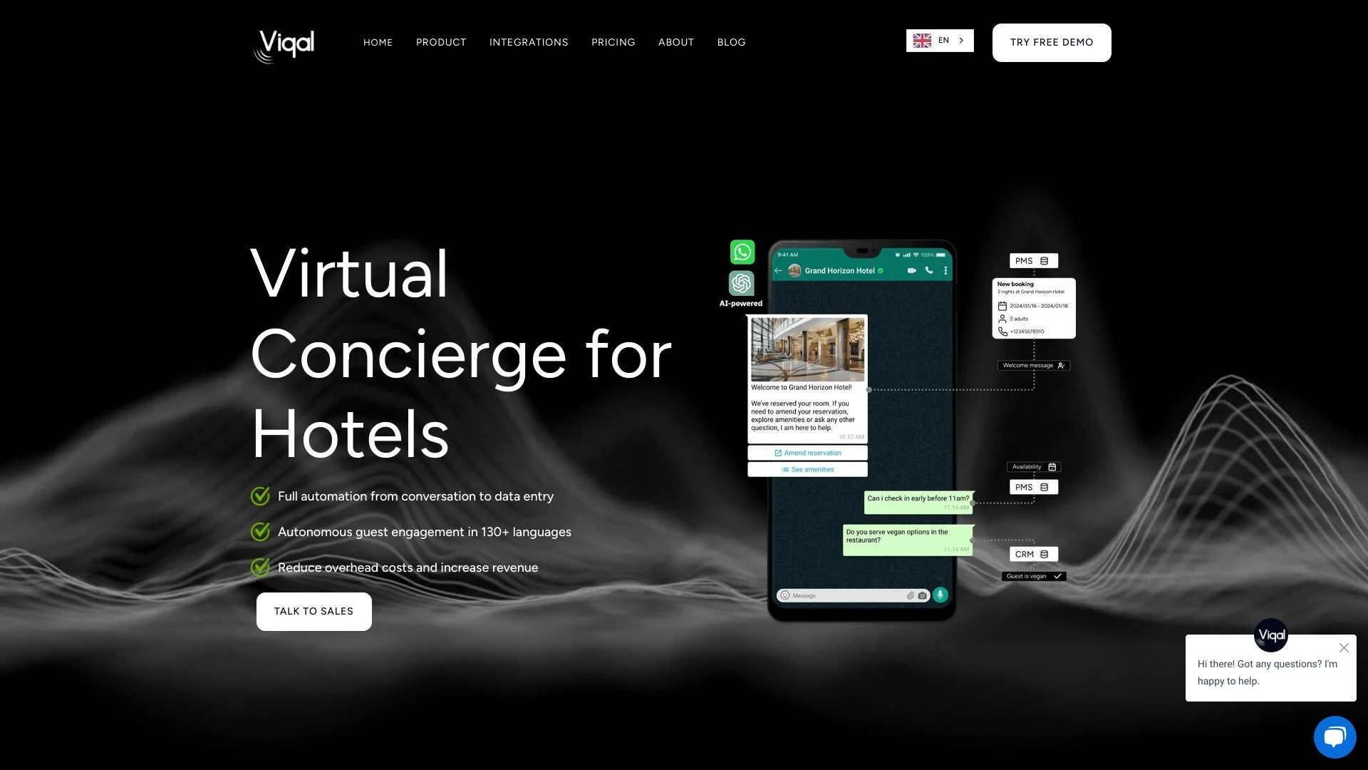 Viqal website preview