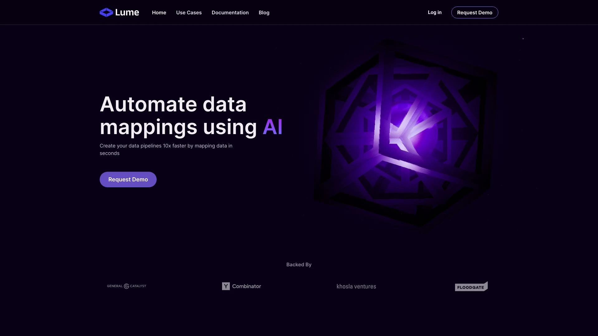 Lume AI website preview