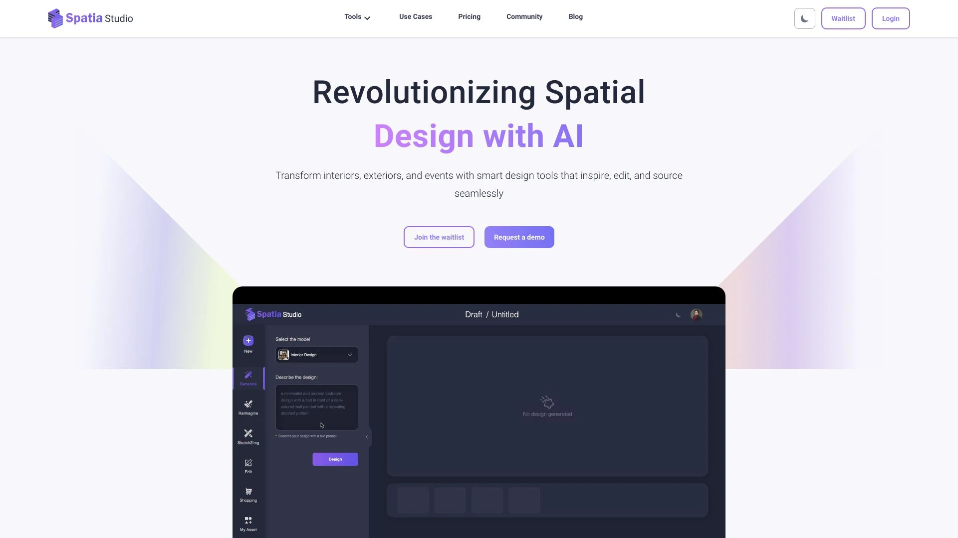 Spatia Studio website preview