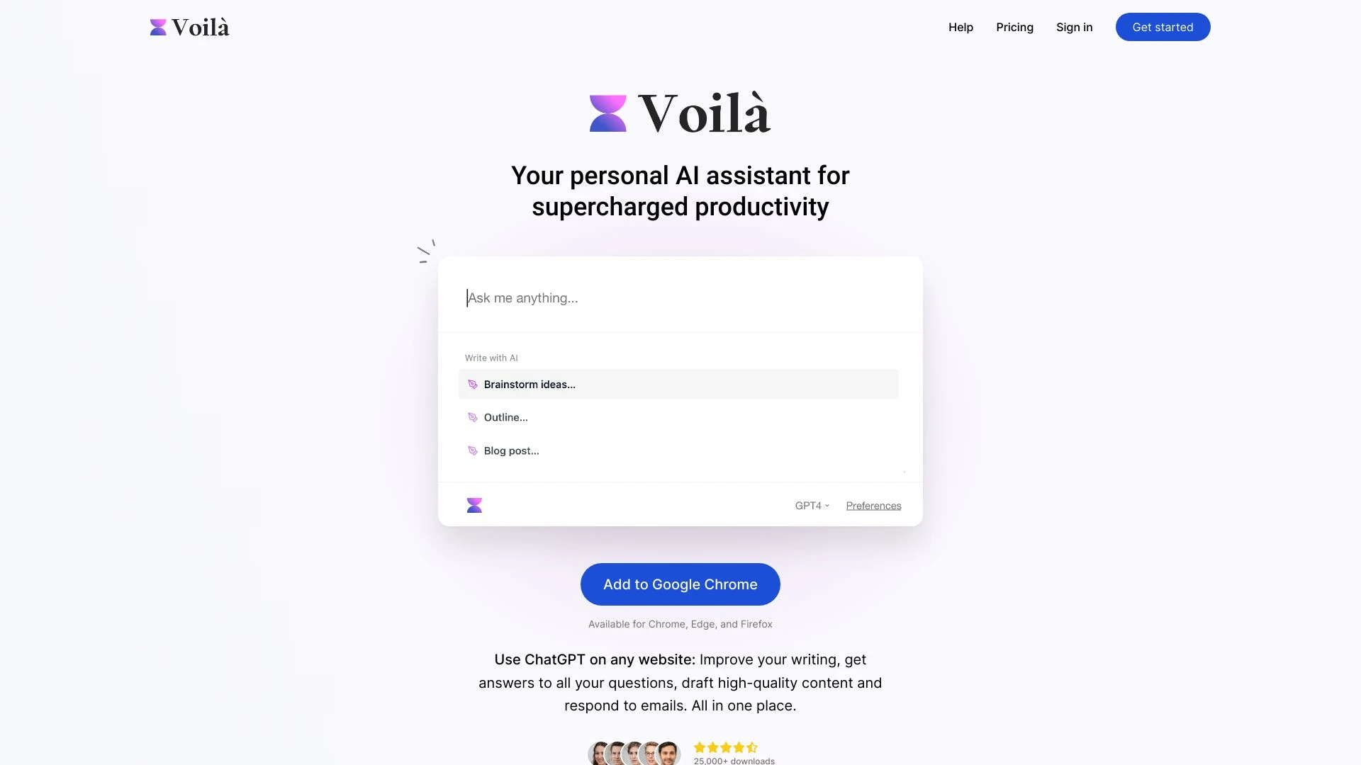 VoilÃ website preview