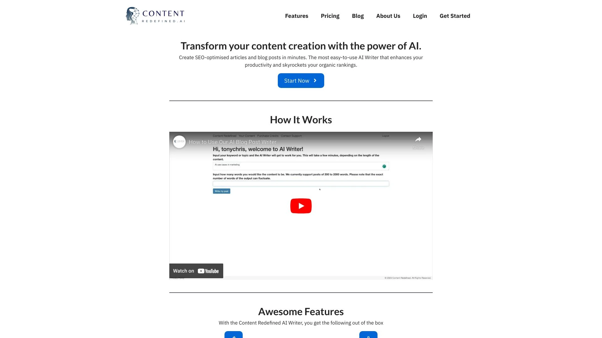 Content Redefined website preview