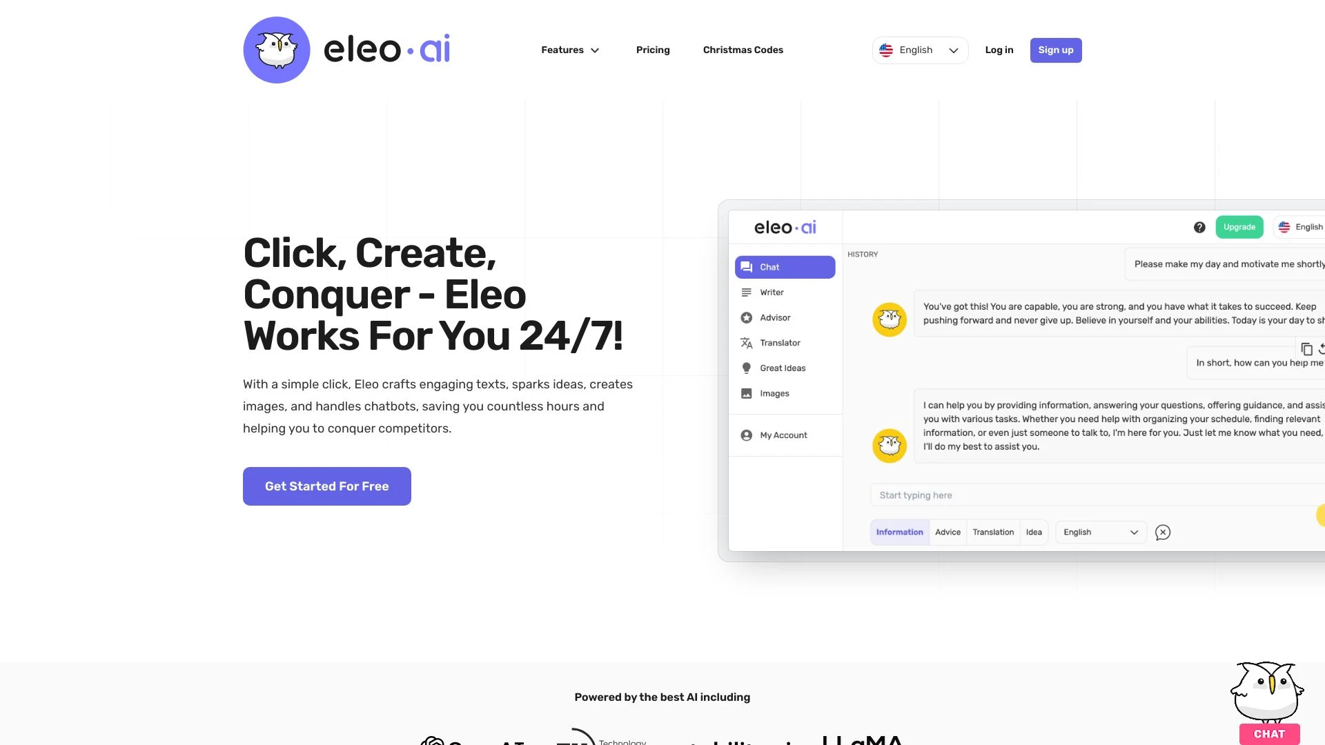 Eleo website preview