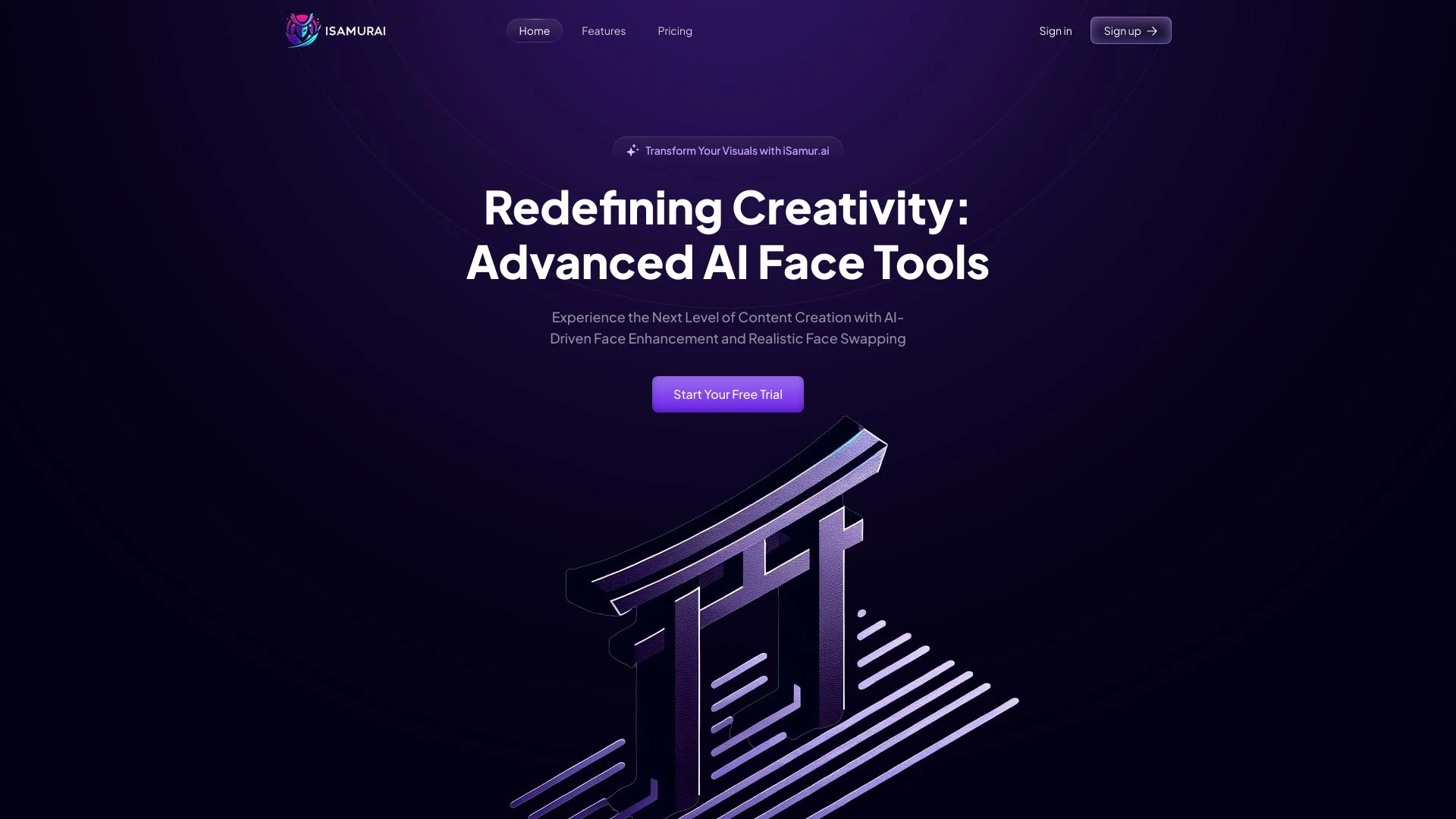 iSamurai website preview