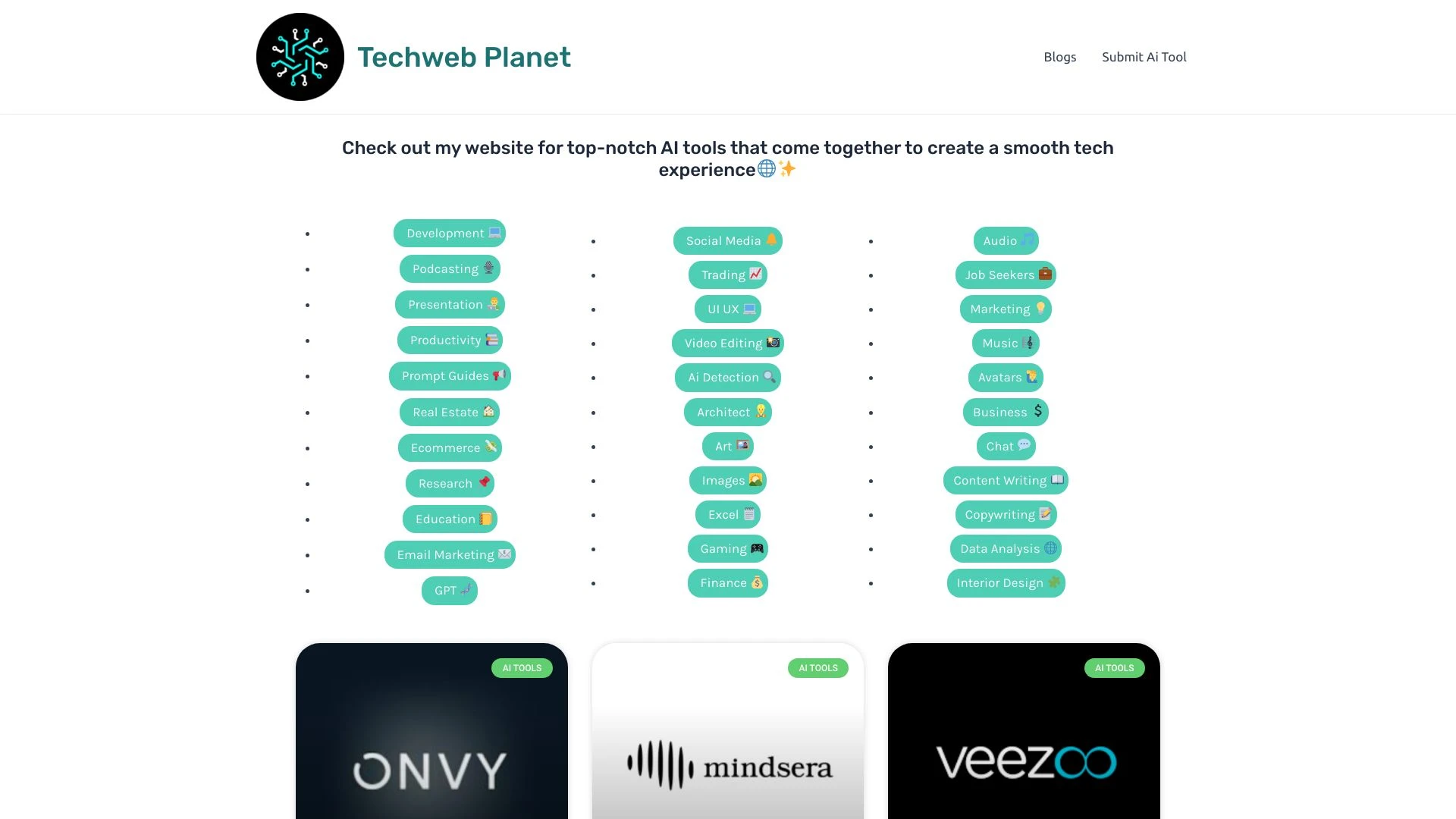 Techweb Planet website preview