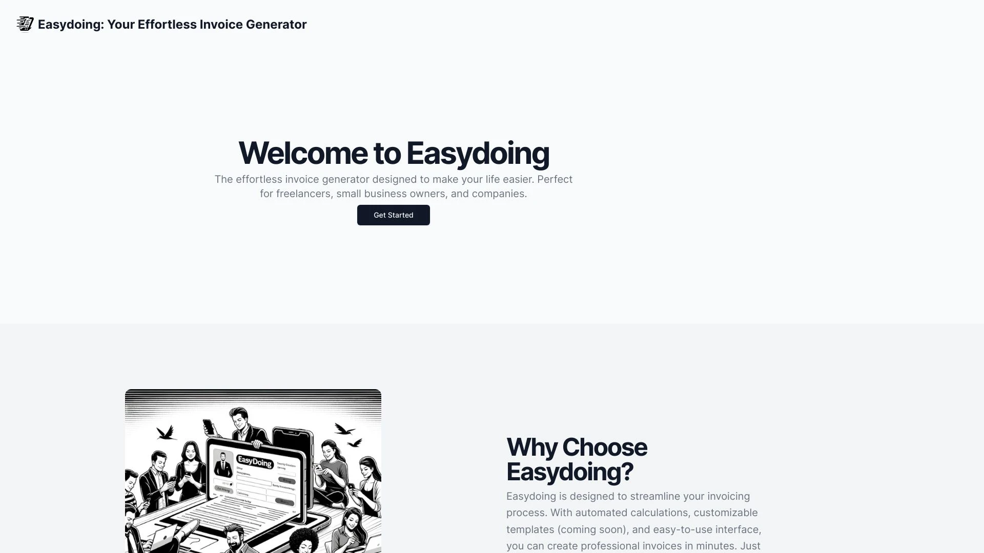 Easygoing website preview