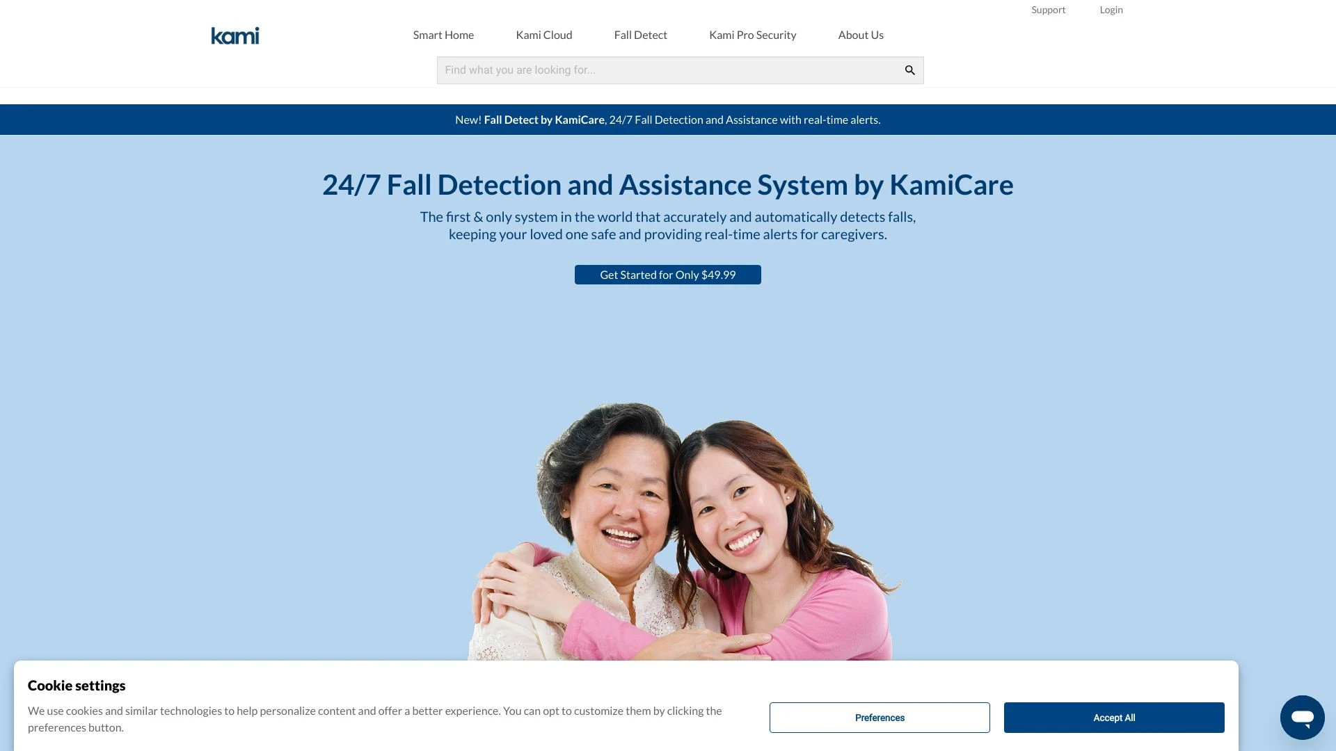 Kami website preview