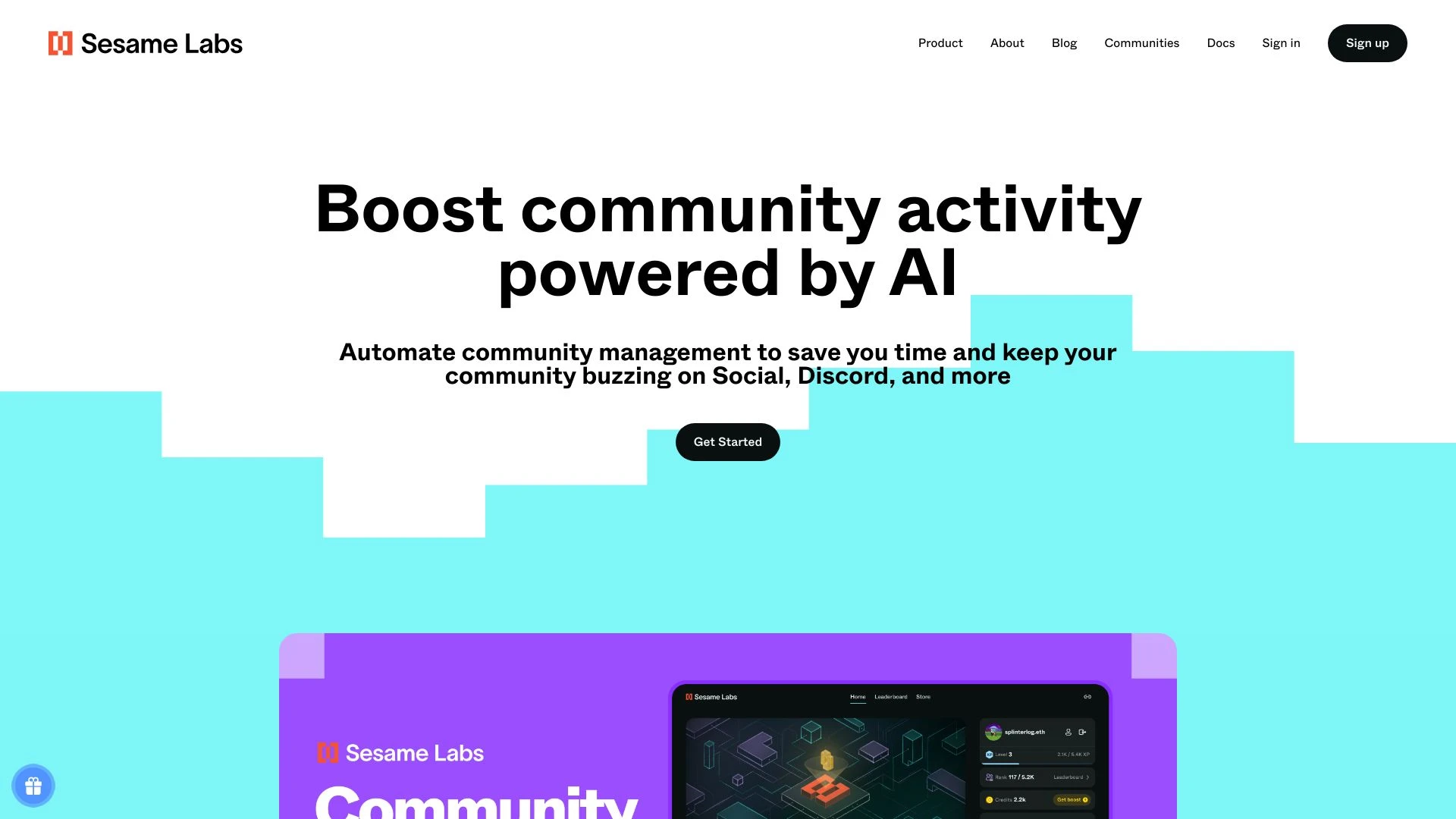 Community Hub website preview