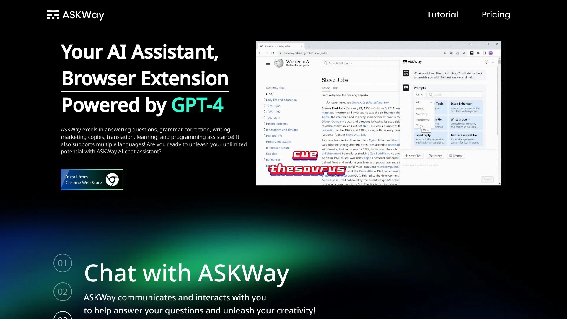 ASKWay website preview