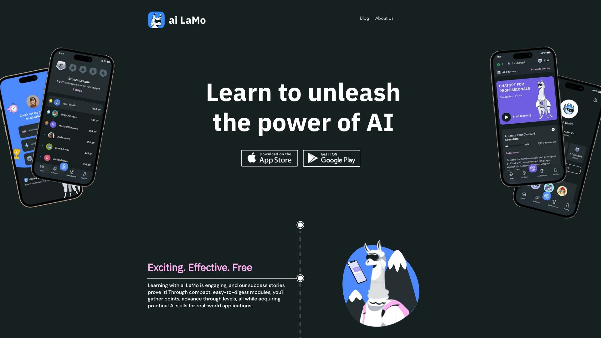 ai LaMo website preview