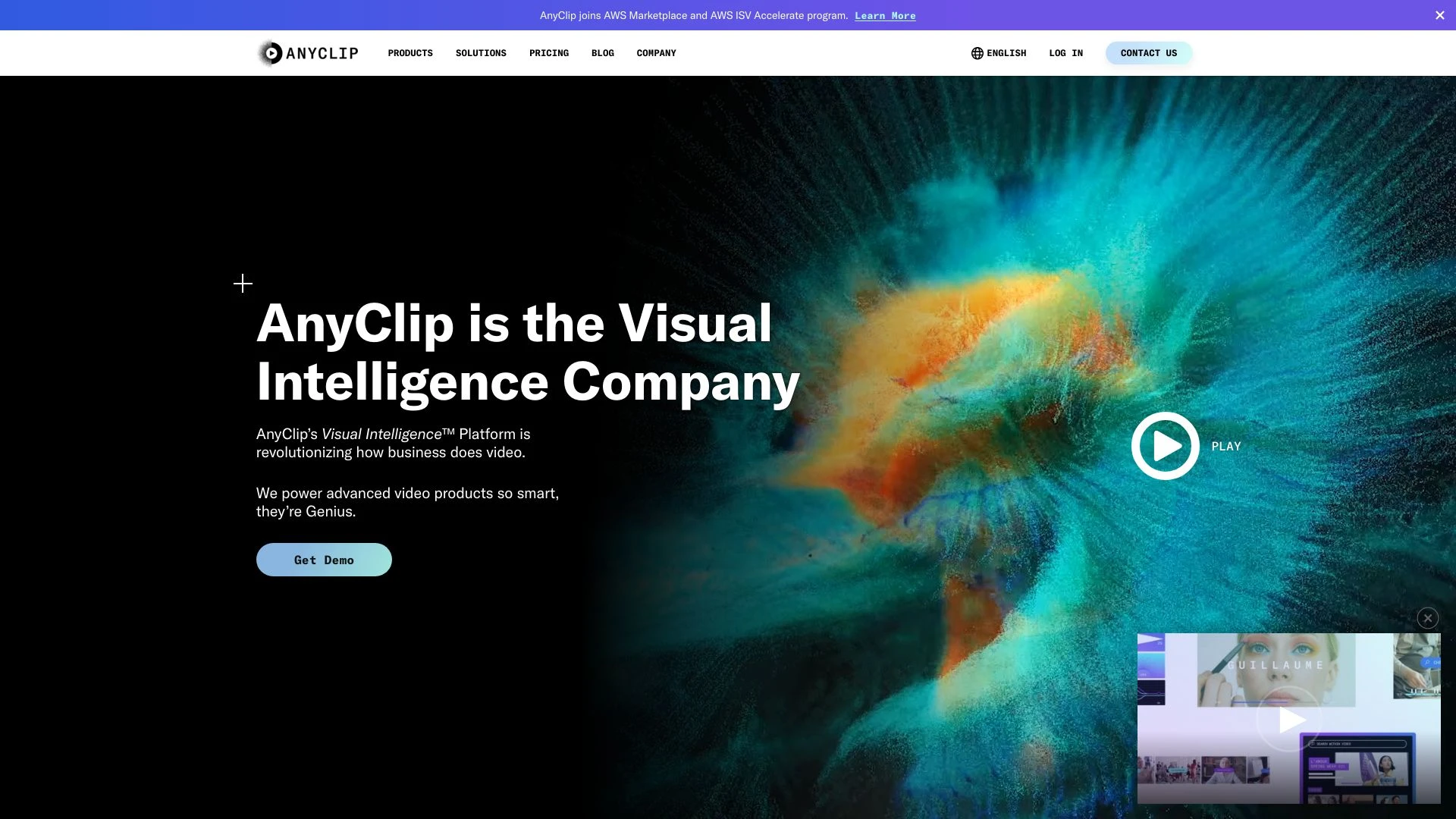 AnyClip website preview