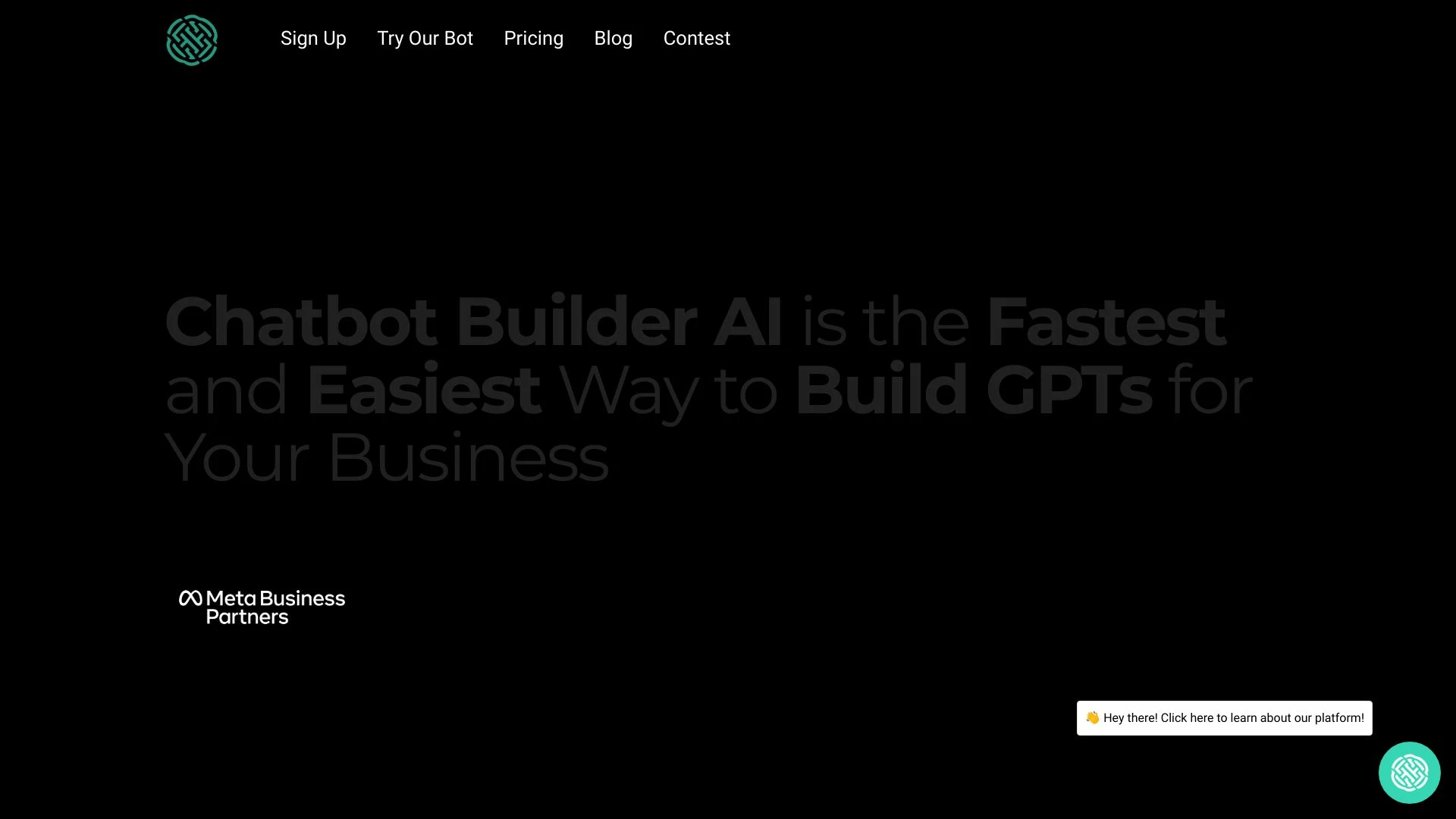 ChatbotBuilder.AI website preview