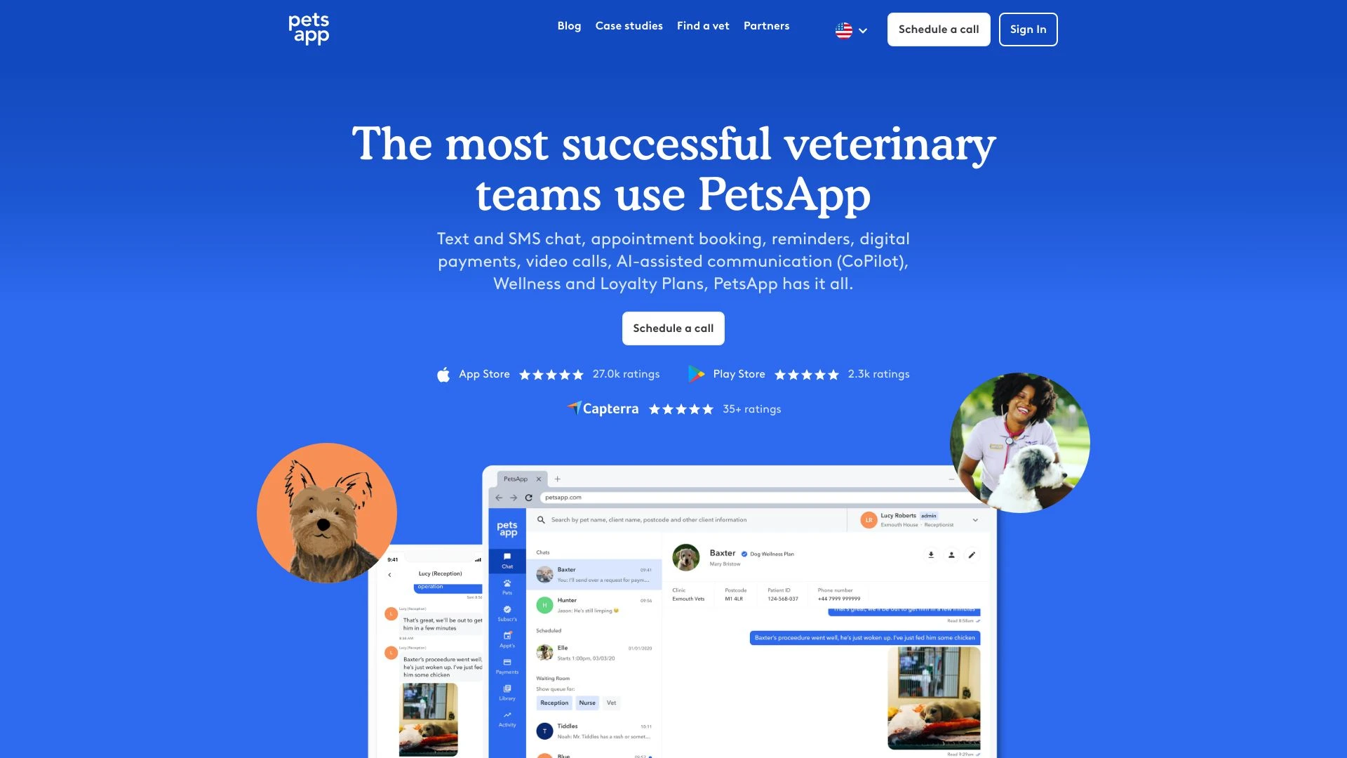 PetsApp website preview