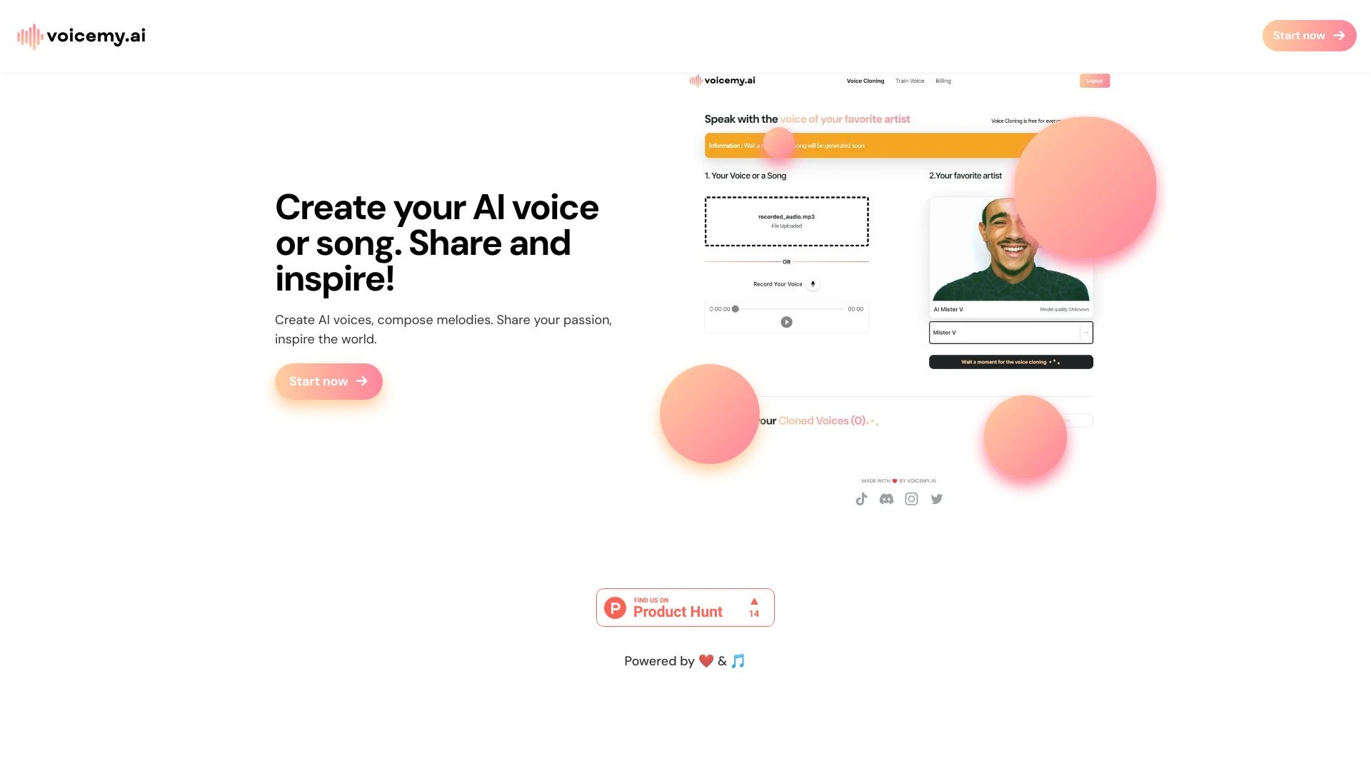 Voicemy.ai website preview