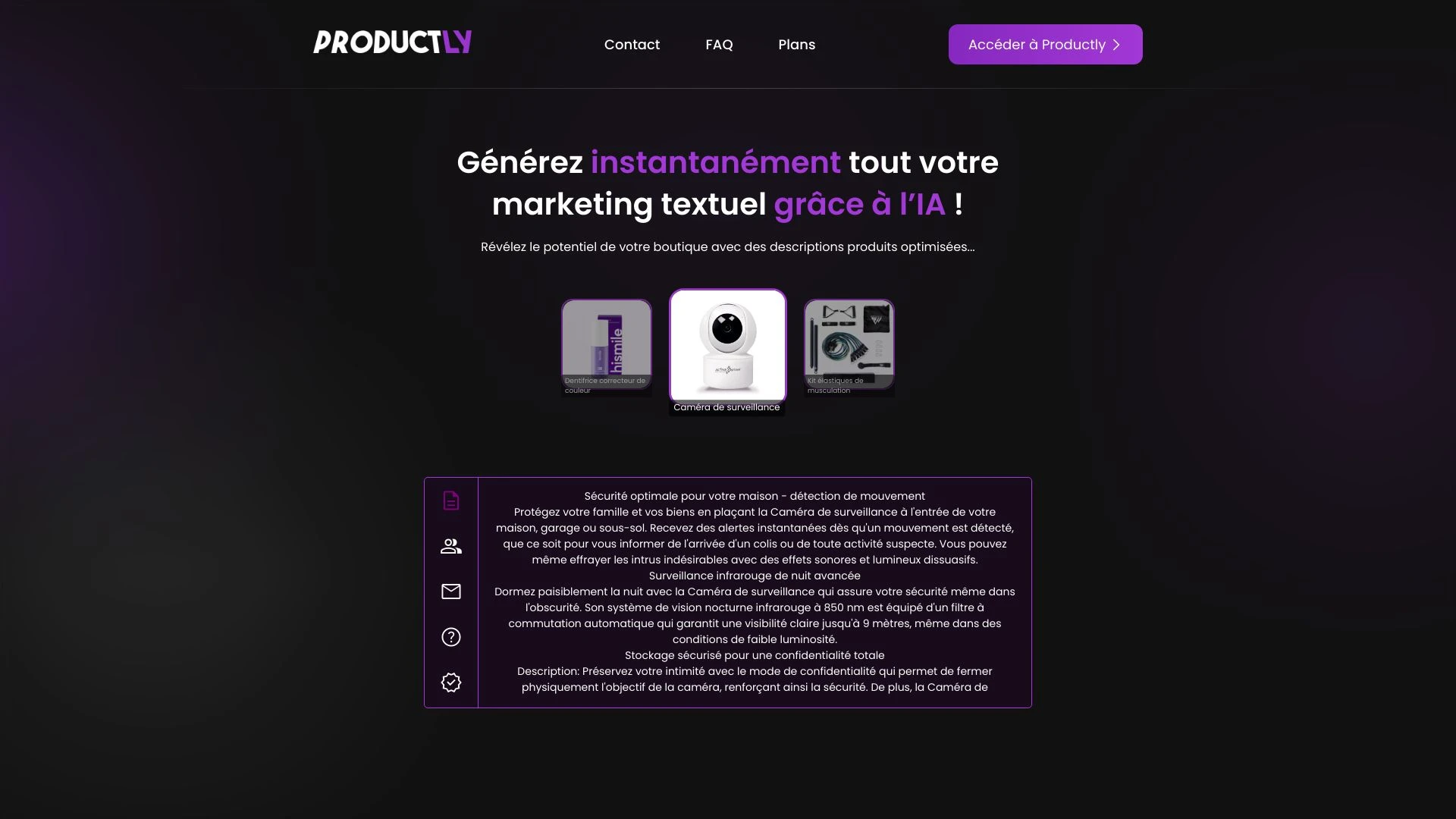 Productly website preview