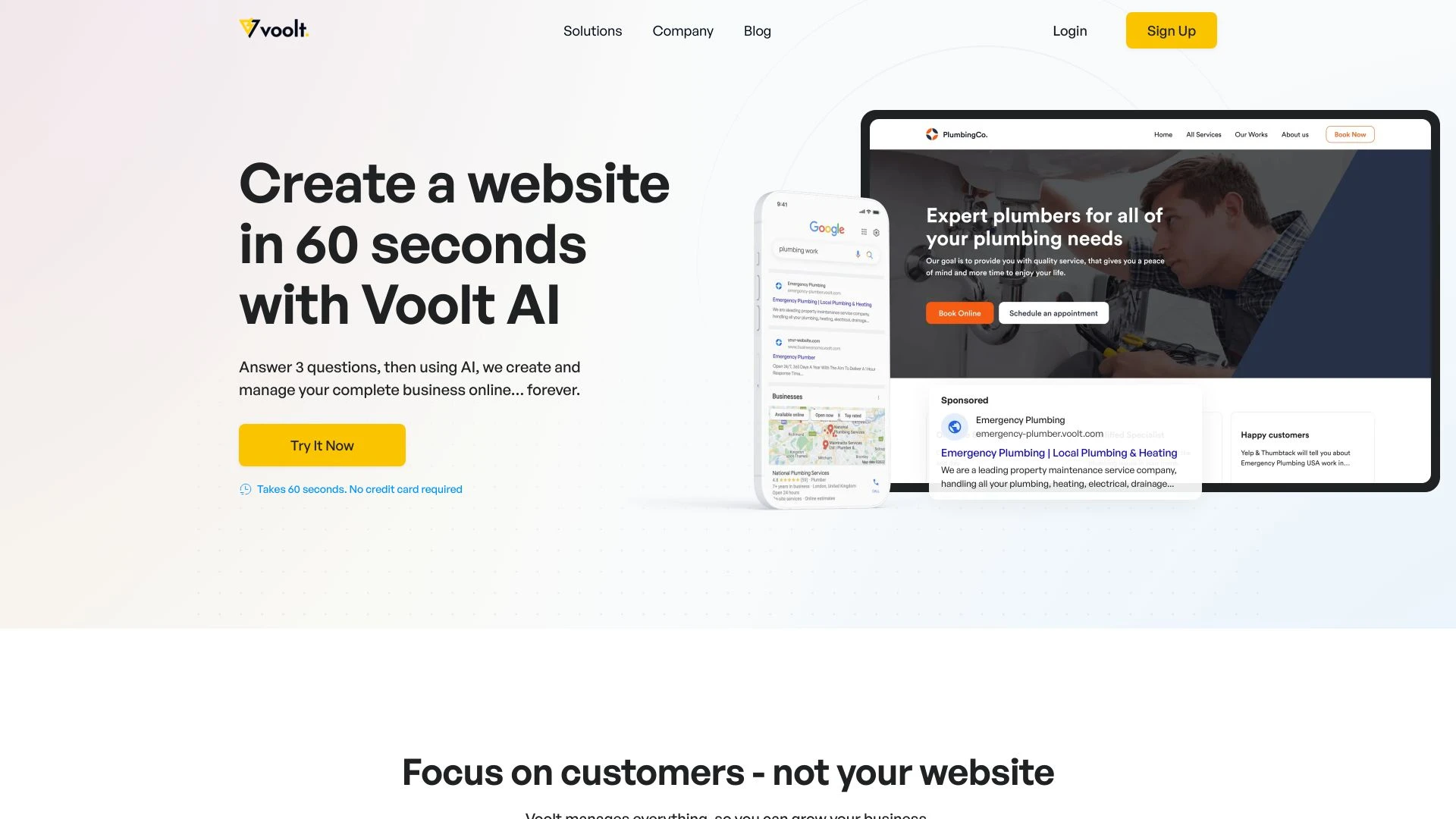 Voolt website preview