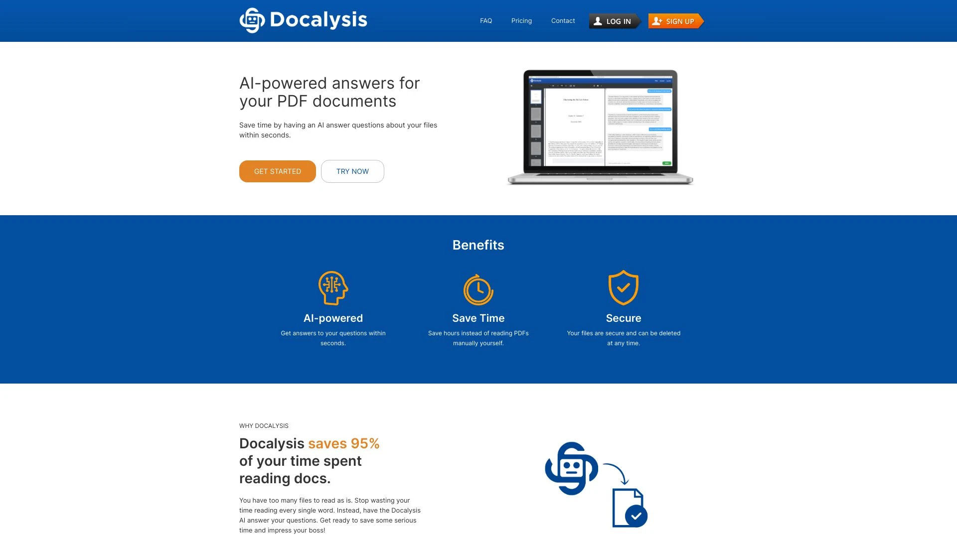 Docalysis website preview