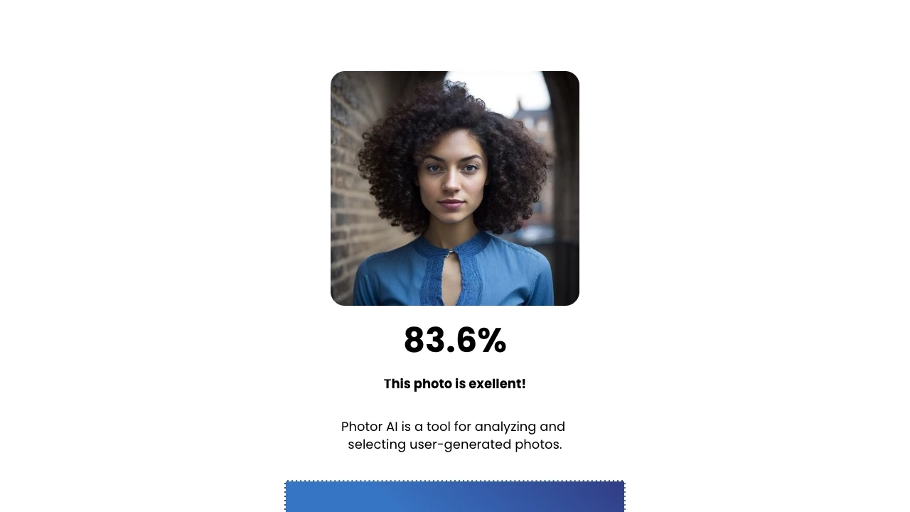 Photo Rater AI website preview