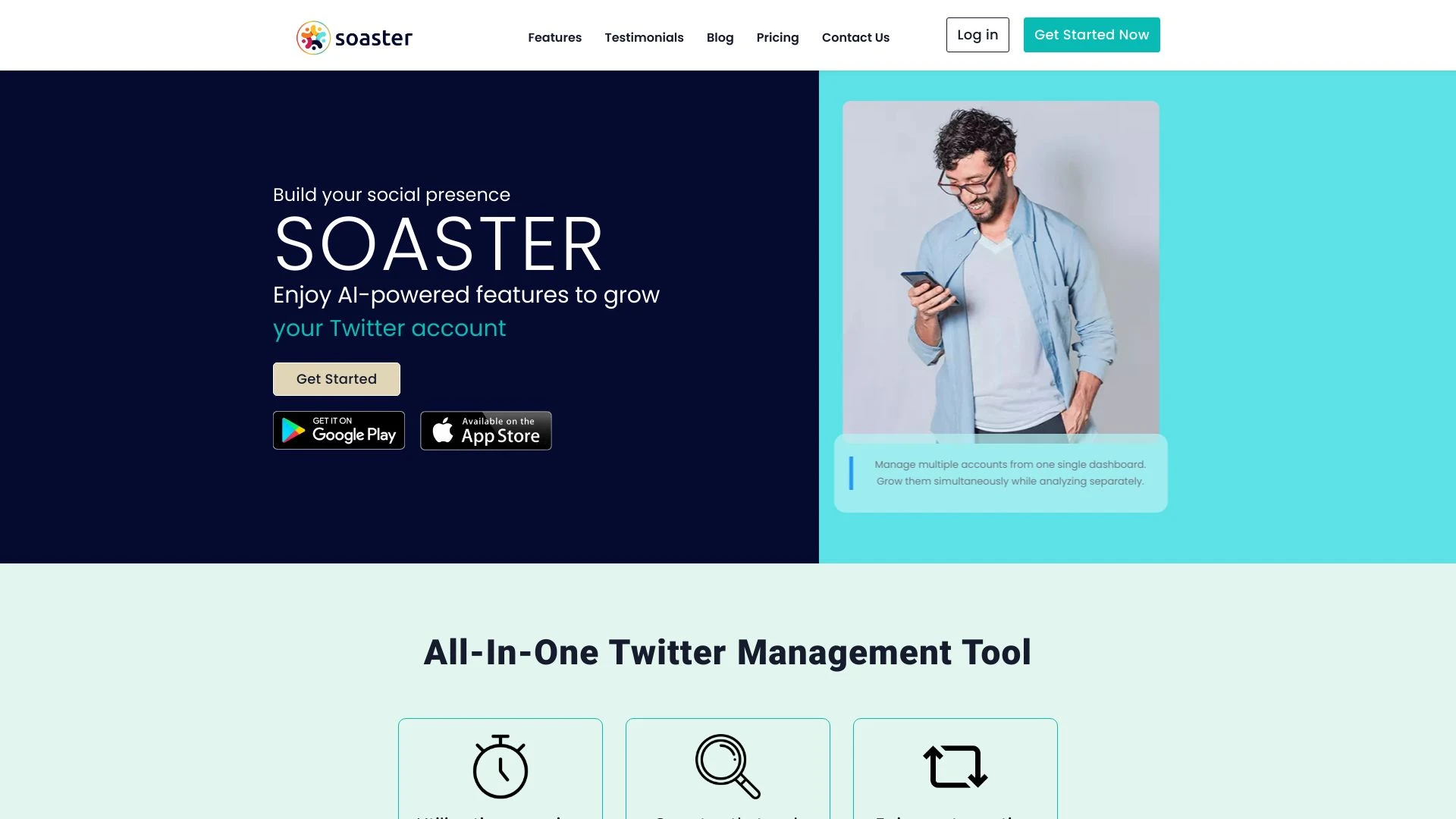 https://www.soaster.com website preview