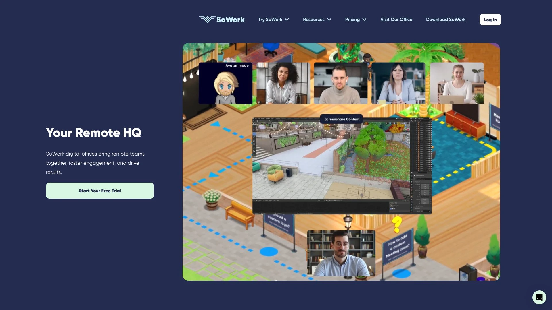 SoWork website preview